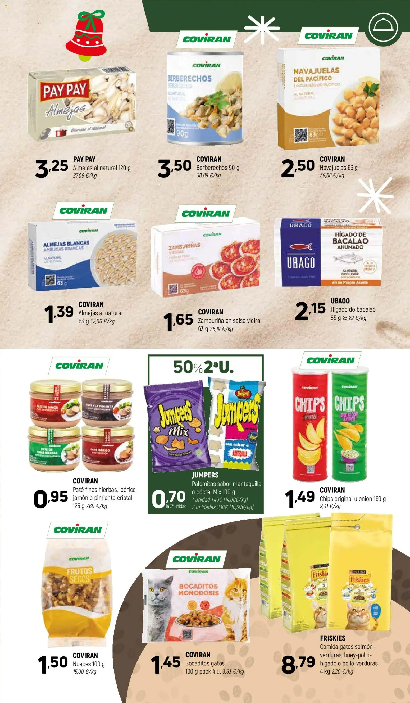 Coviran - Badajoz │ válido desde el 02.12.2025 | Página: 13 | Productos: Berberechos, Aceite, Paté, Συσκευή ροής