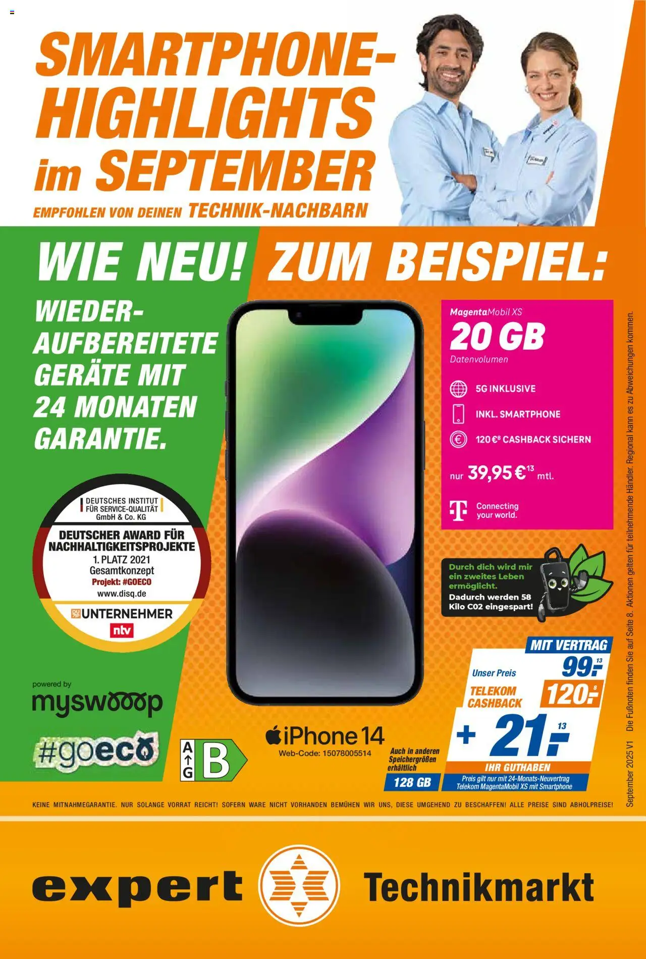 Expert Wie Neu!  – gültig ab 22.09.2025 | Seite: 1 | Produkte: Iphone, Smartphone