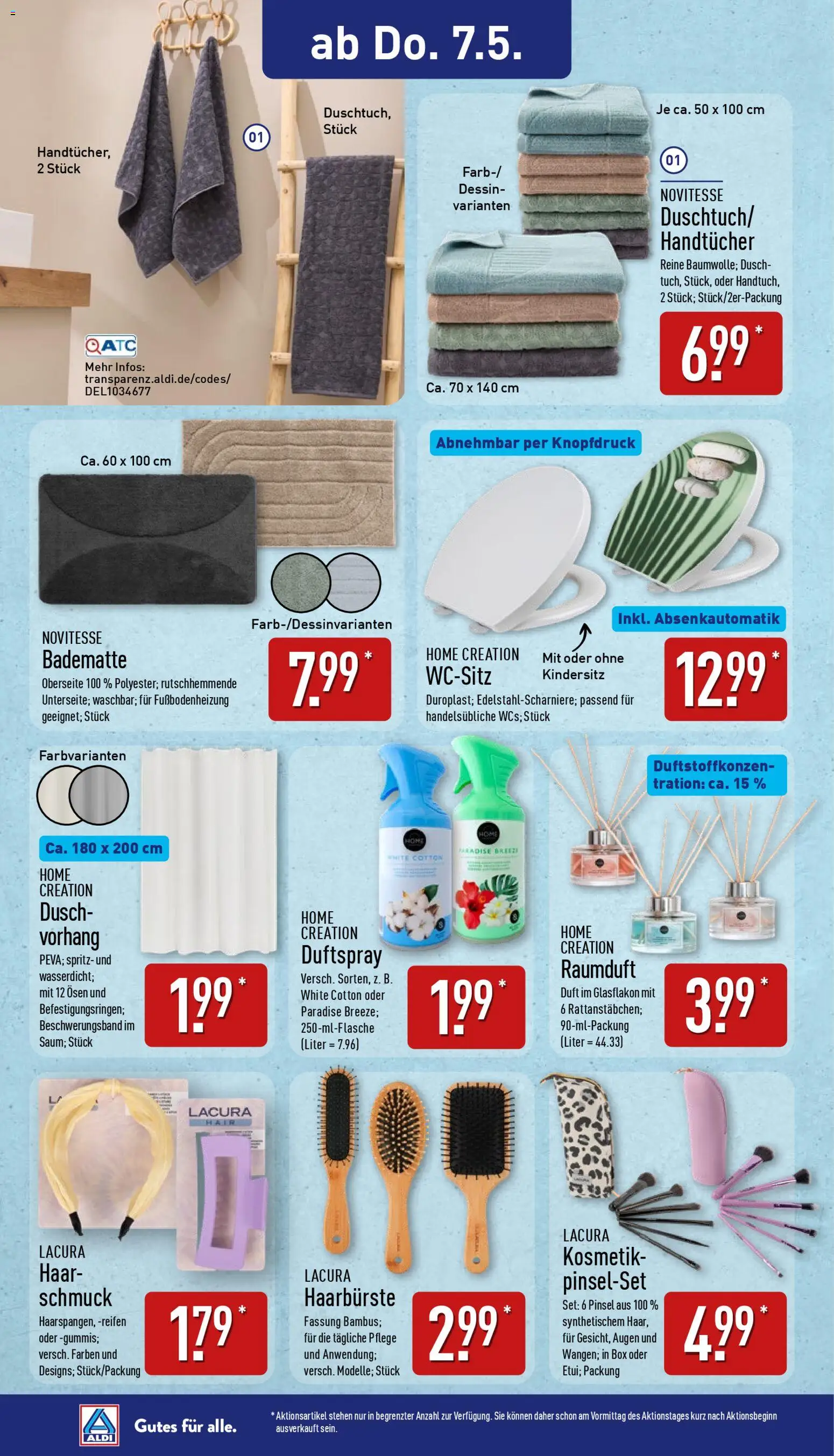 Aldi Ausblick – gültig ab 04.05.2026 | Seite: 9 | Produkte: Box, Duft, Pinsel, Vorhang