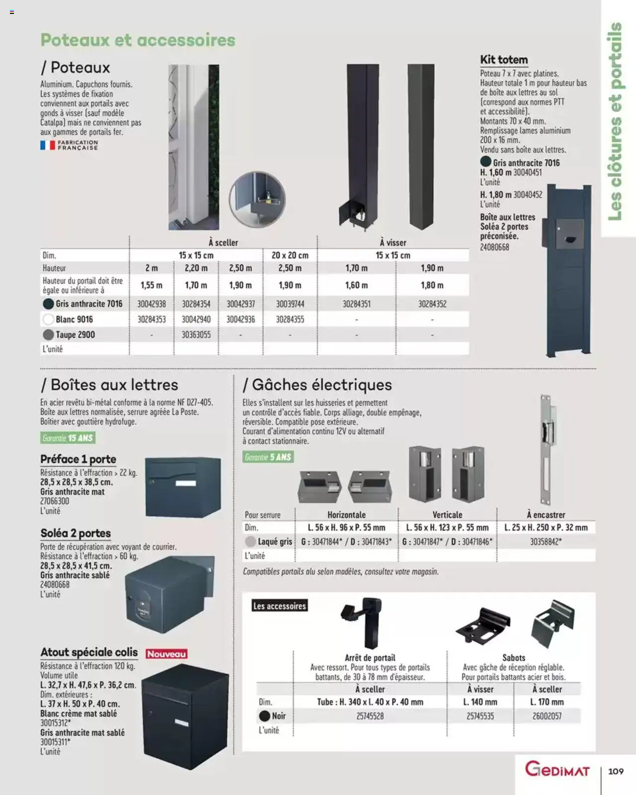  | Page: 109 | Produits: Gouttière, Portail, Laque, Portes