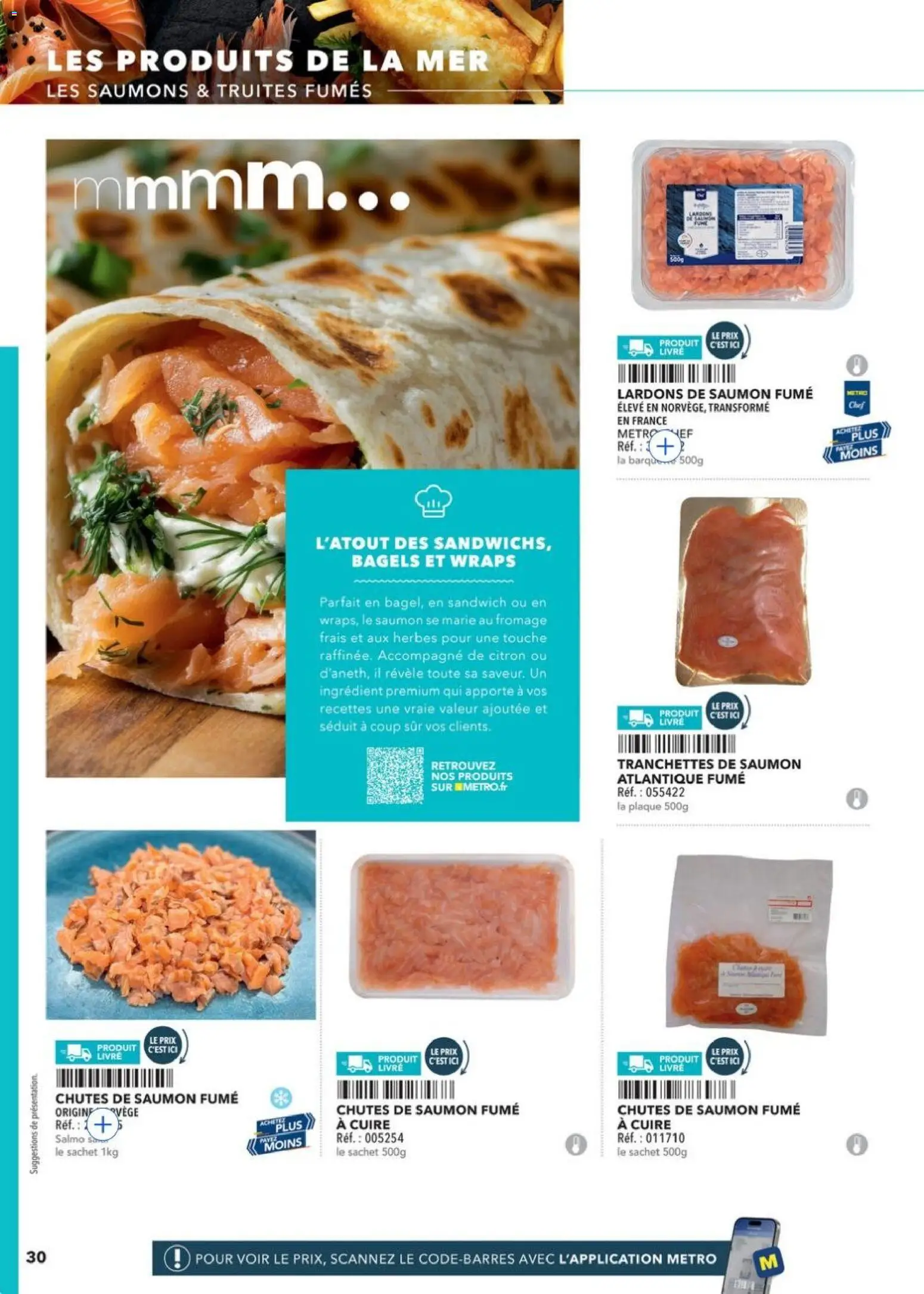 {H1} | Page: 30 | Produits: Sandwich, Lardons, Fromage, Livre