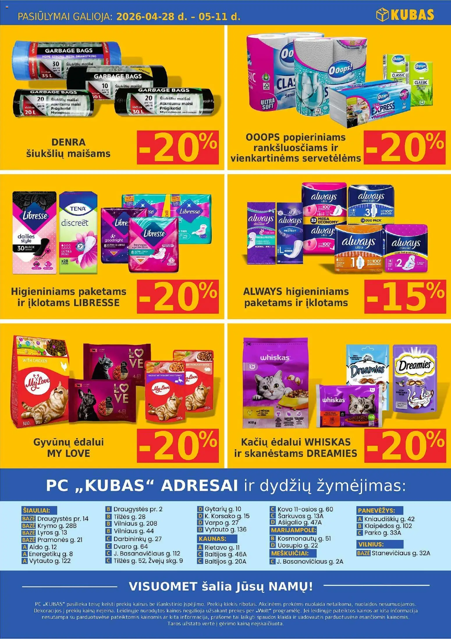 Kubas akcijos nuo 28.04.2026 | Puslapis: 12 | Prekių: Vištiena