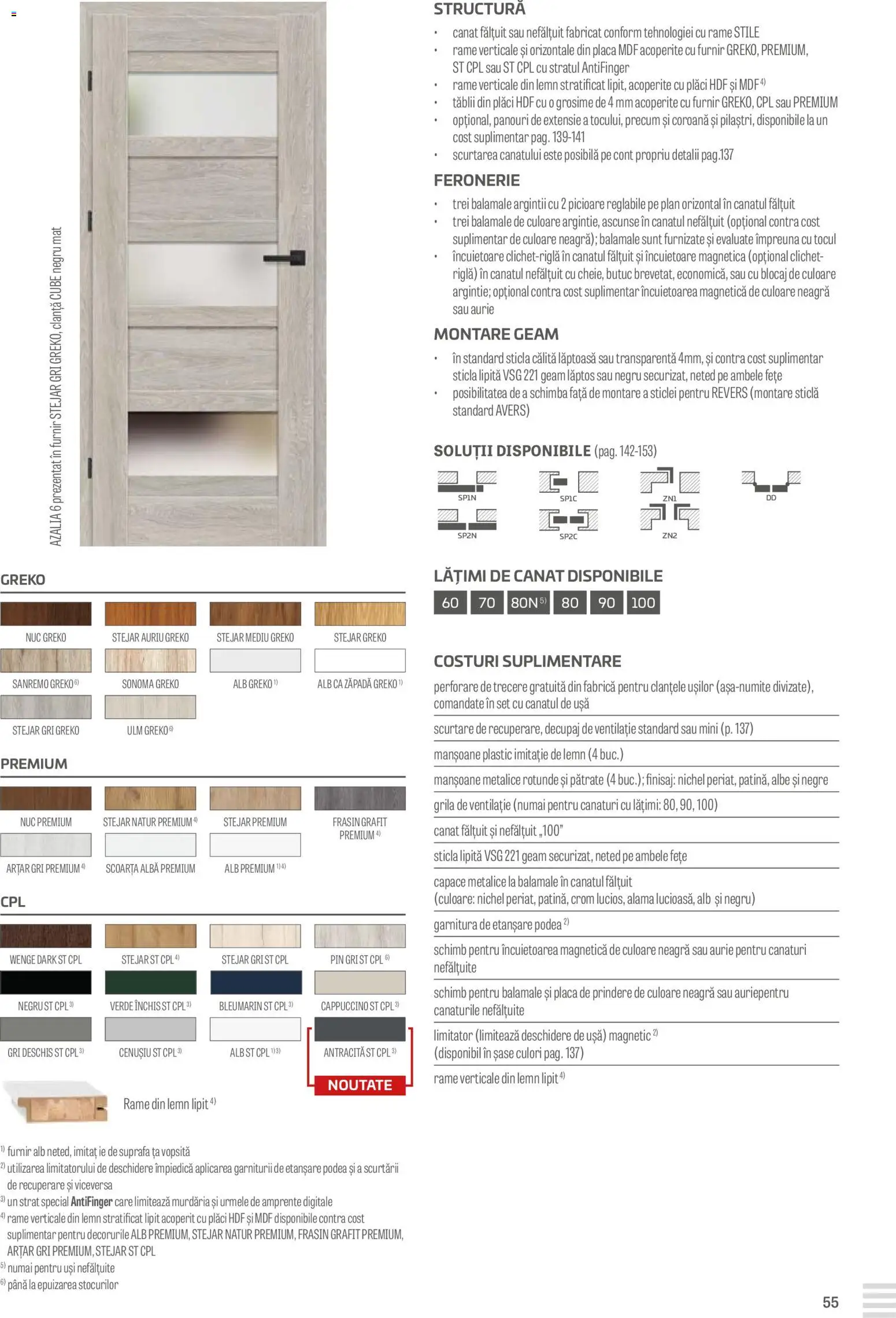 Noul catalog Proges – valabil de la 23.08.2024 | Pagină: 55 | Produse: Ușă