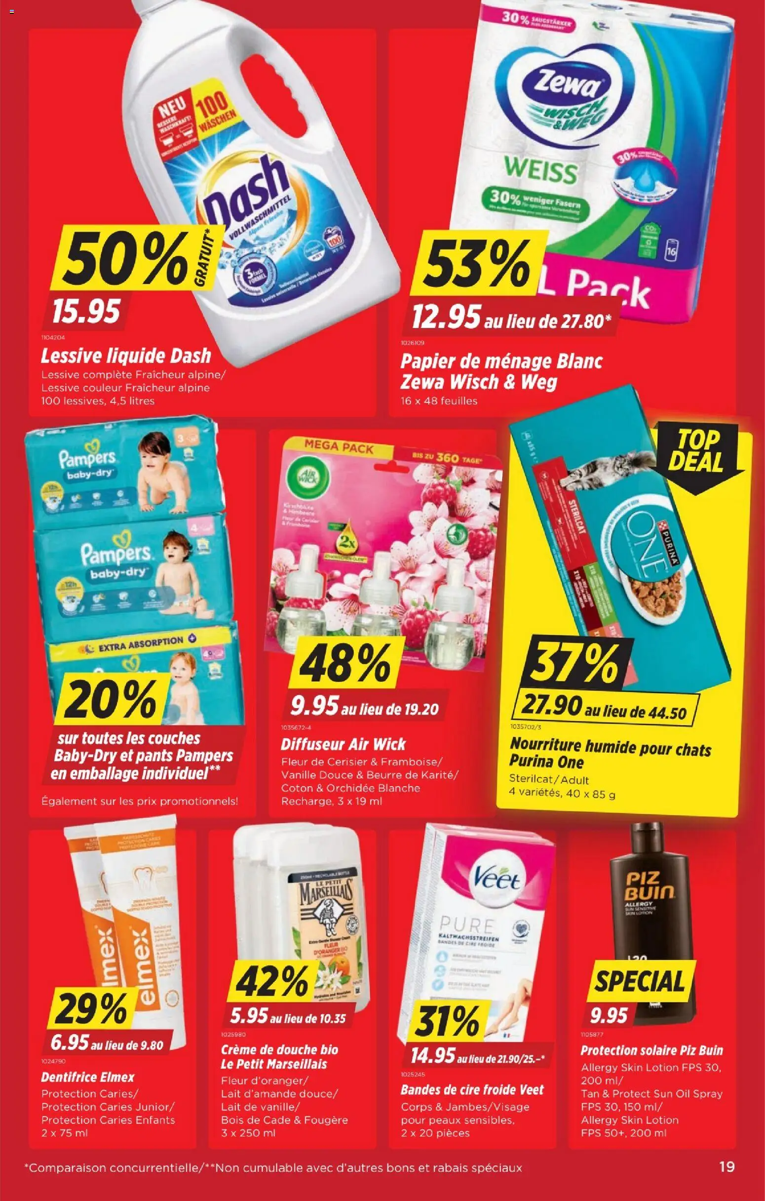 Denner aktionen FR – gültig ab 16.04.2026 | Seite: 19 | Produkte: Pampers, Creme