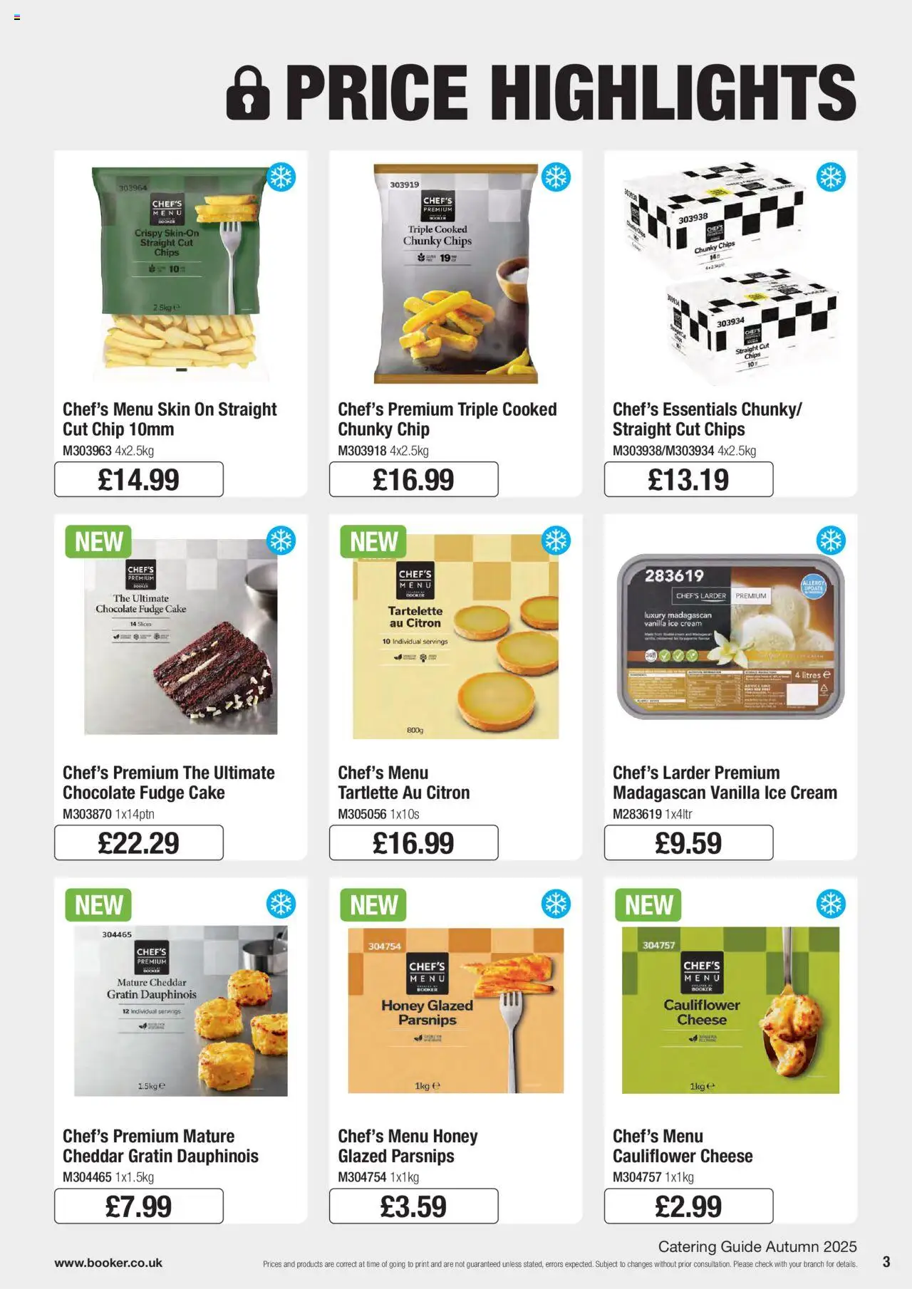 {H1} | Page: 3 | Products: Chocolate, Chips, Cream, Honey