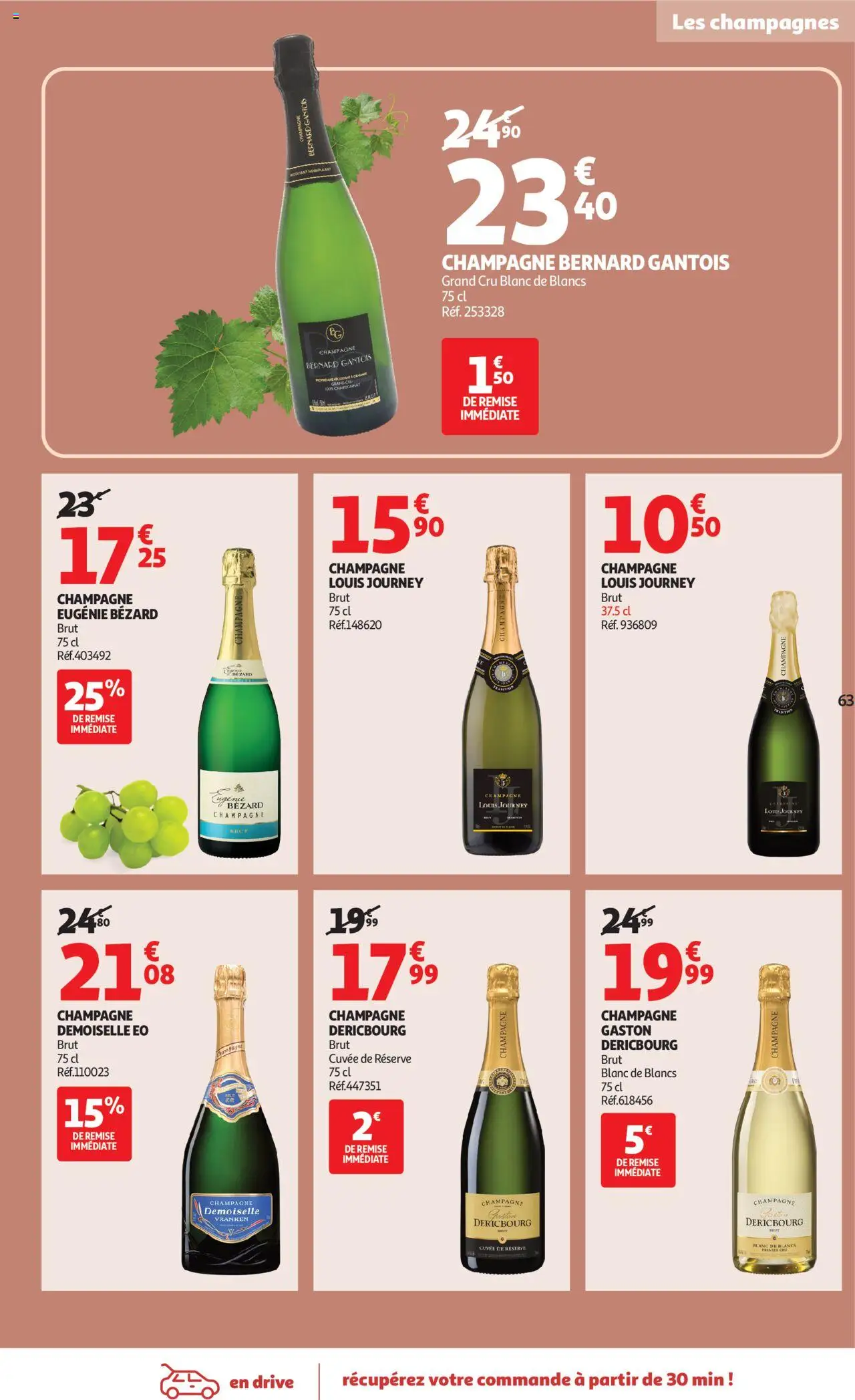 {H1} | Page: 63 | Produits: Champagne brut, Champagne