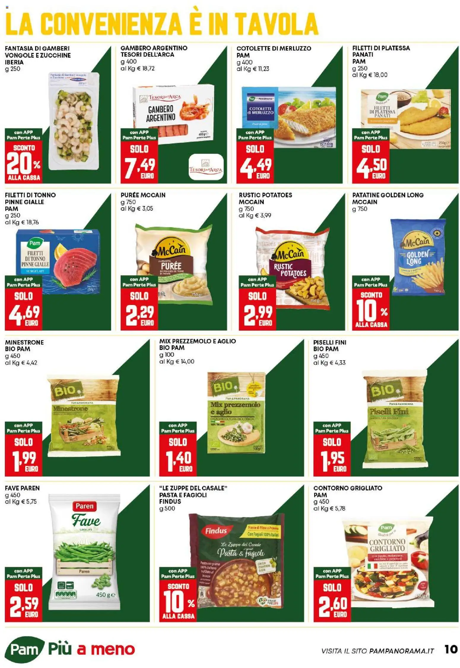 Volantino PAM del 02.01.2026 | Pagina: 10 | Prodotti: Aglio, Pasta, Prezzemolo, Piselli