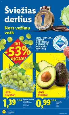 LIDL akcijos nuo 18.09.2025 | Puslapis: 6 | Prekių: Vynuogės