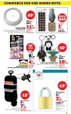 | Page: 63 | Produits: Légo, Colle, Combinaison, Piles