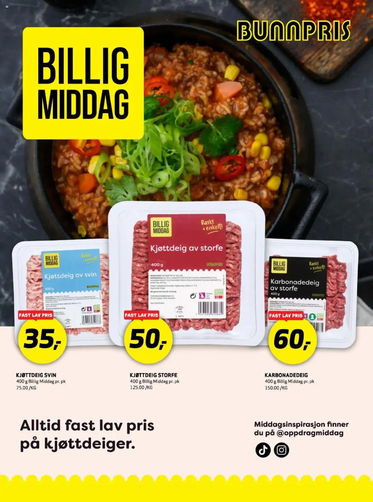  | Side: 1 | Produkter: Svin, Kjøttdeig