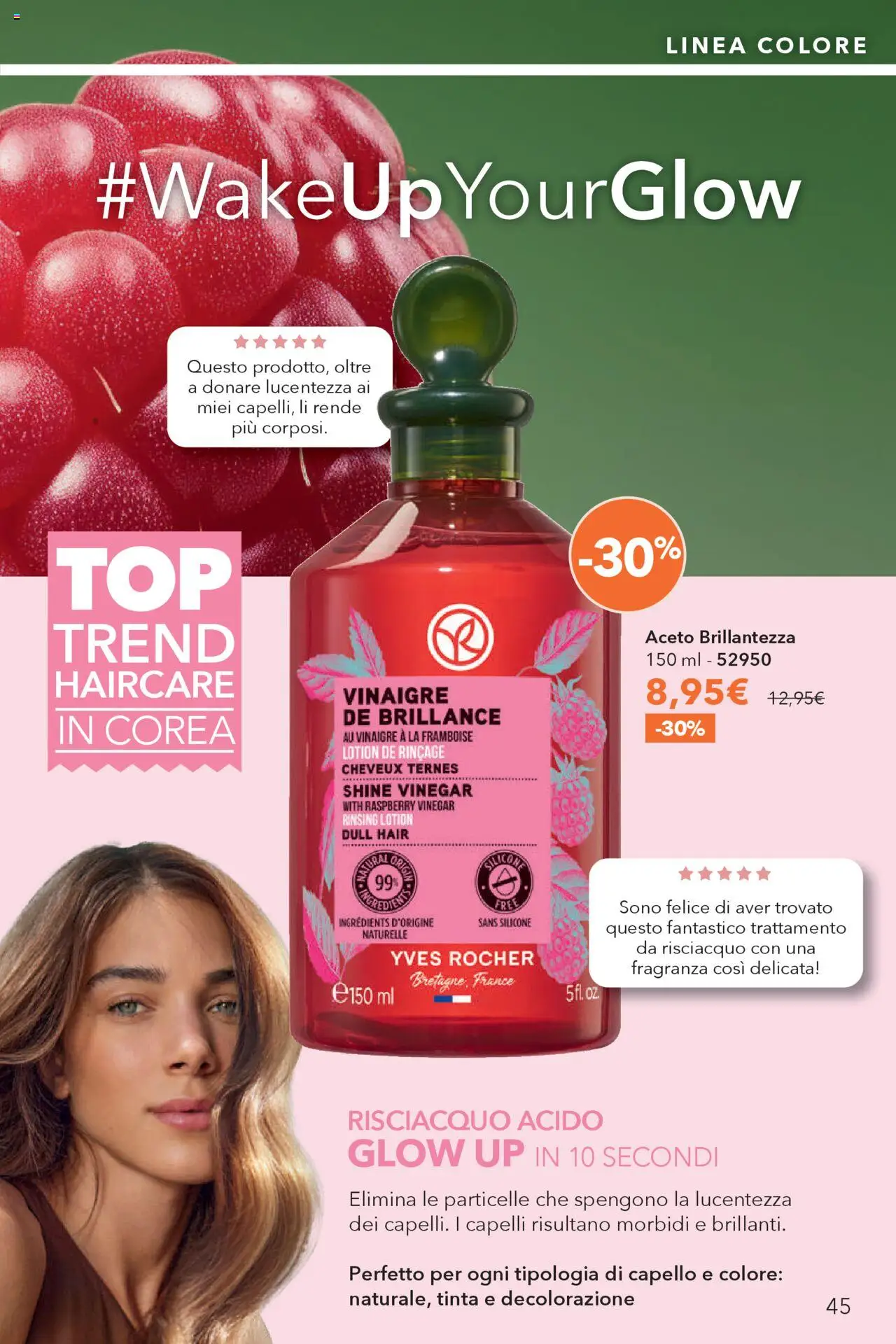 Volantino Yves Rocher del 23.09.2025 | Pagina: 45 | Prodotti: Aceto, Silicone, Fragranza