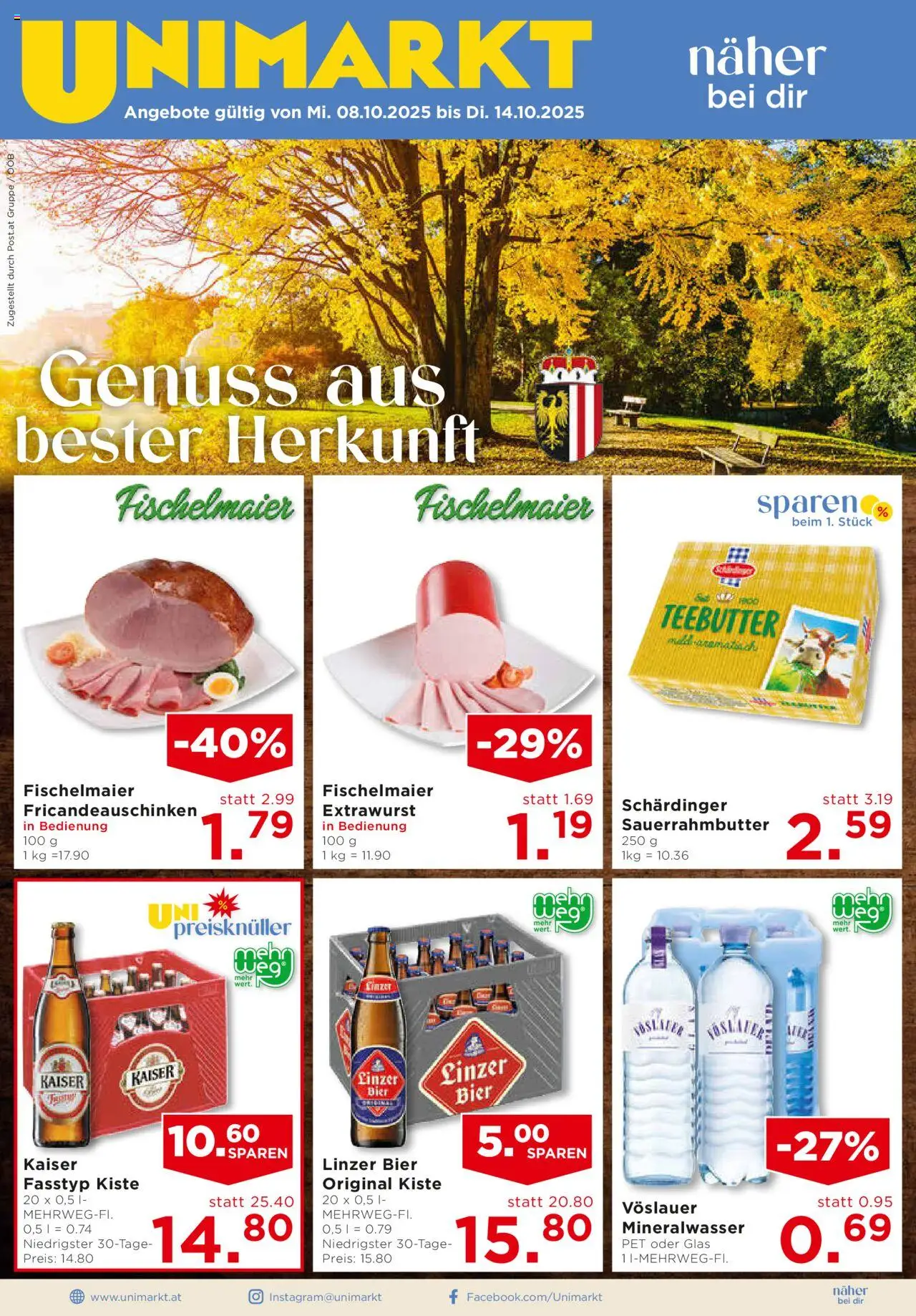 Unimarkt Mühlviertel gültig ab 08.10.2025 | Seite: 3 | Produkte: Bier