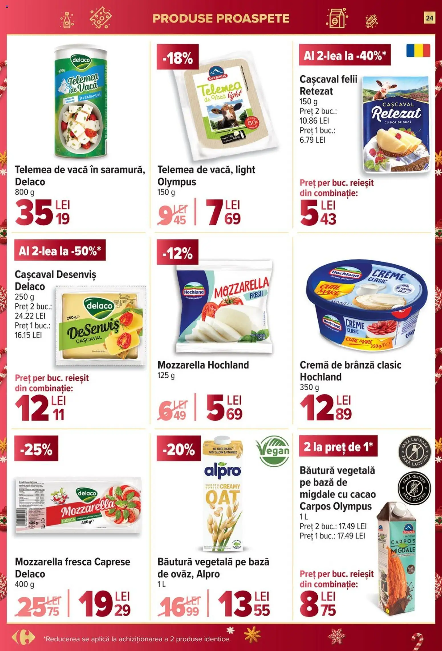 Noul catalog Carrefour – valabil de la 26.11.2025 | Pagină: 24 | Produse: Light Kedi Konservesi, Migdale, Brânză, Cacao