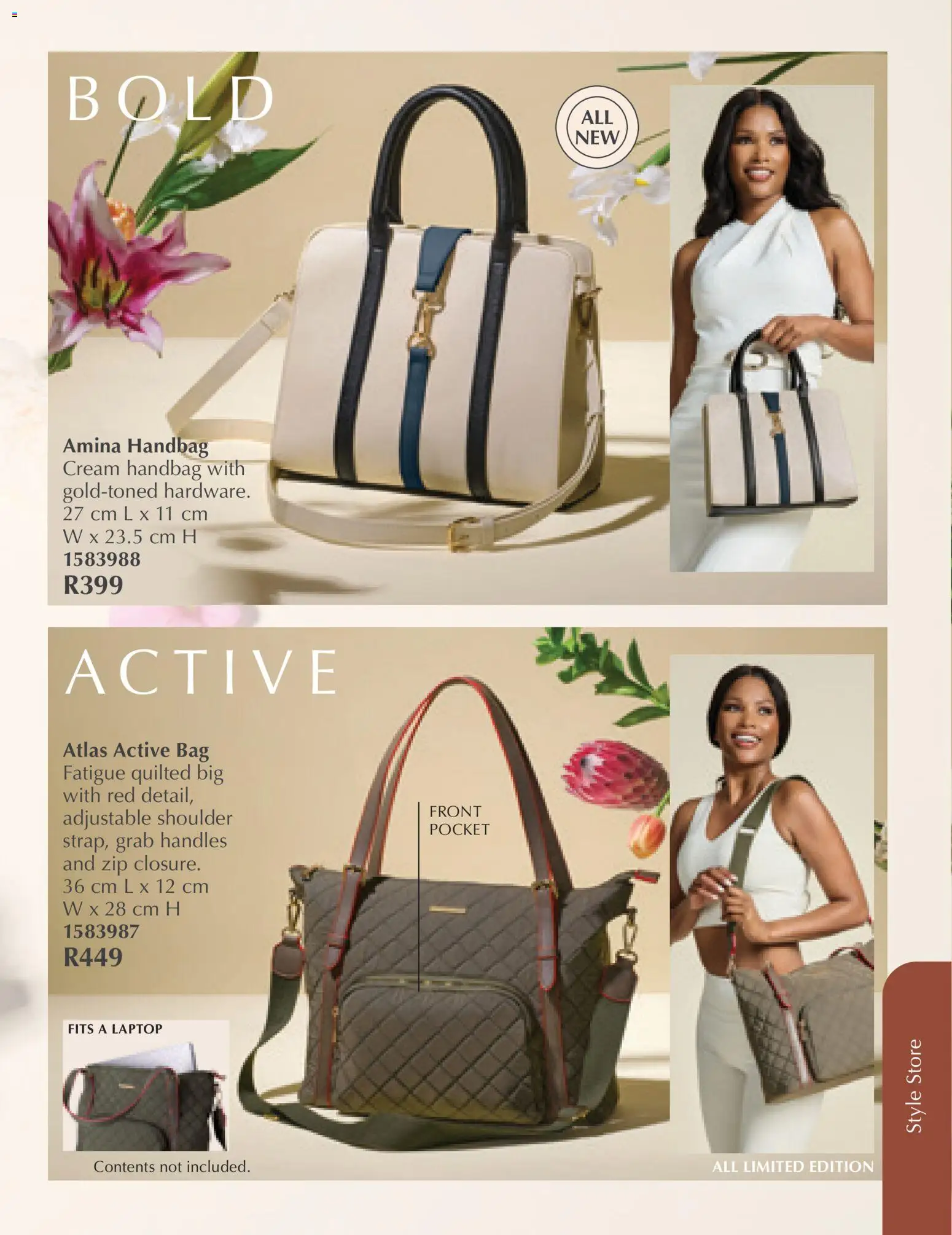 New Justine catalogue – valid from 01.03.2026 | Page: 72 | Products: Handbag, Bag, Laptop, Cream