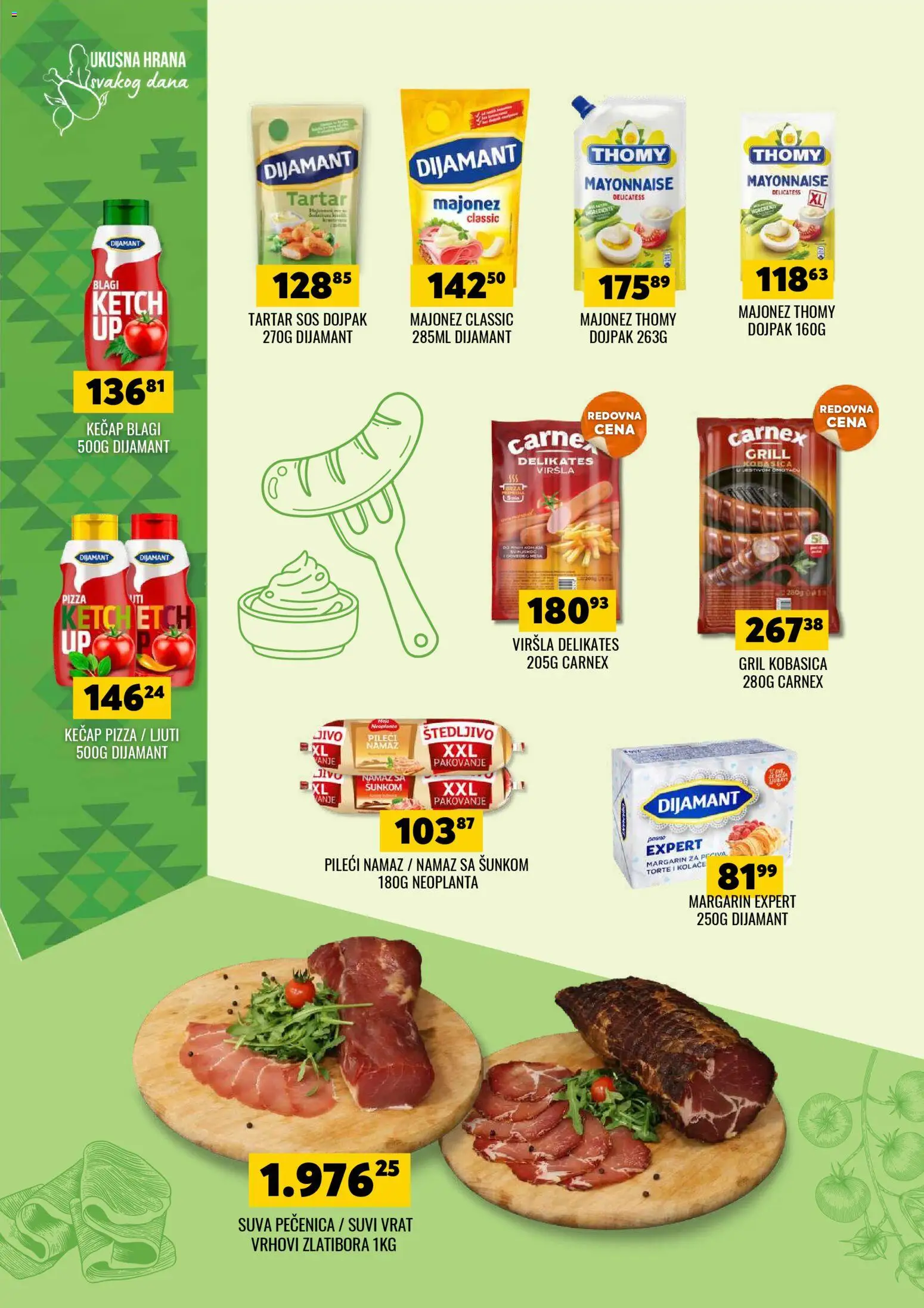 Tekijanka katalog - važi od 02.01.2026 | Strana: 8 | Proizvode: Kečap, Margarin, Pakovanje, Kobasica