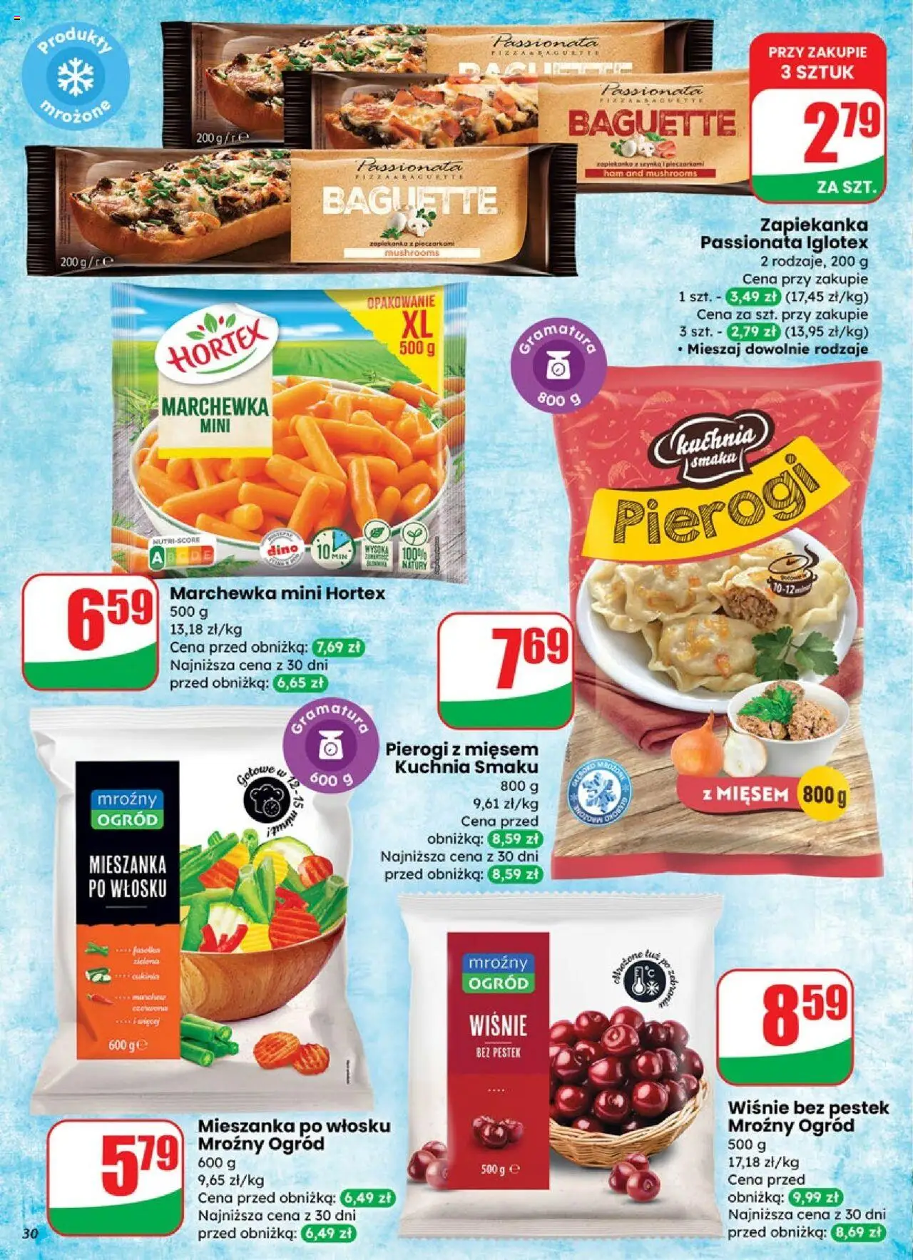 Dino Gazetka od 01.10.2025 | Strona: 30 | Produkty: Pierogi, Pierogi z mięsem, Wiśnie, Marchewka