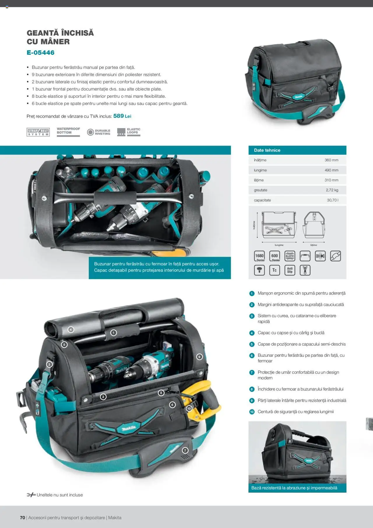Makita catalog - Accesorii pentru transport si depozitare   – valabil de la 06.09.2021 | Pagină: 70