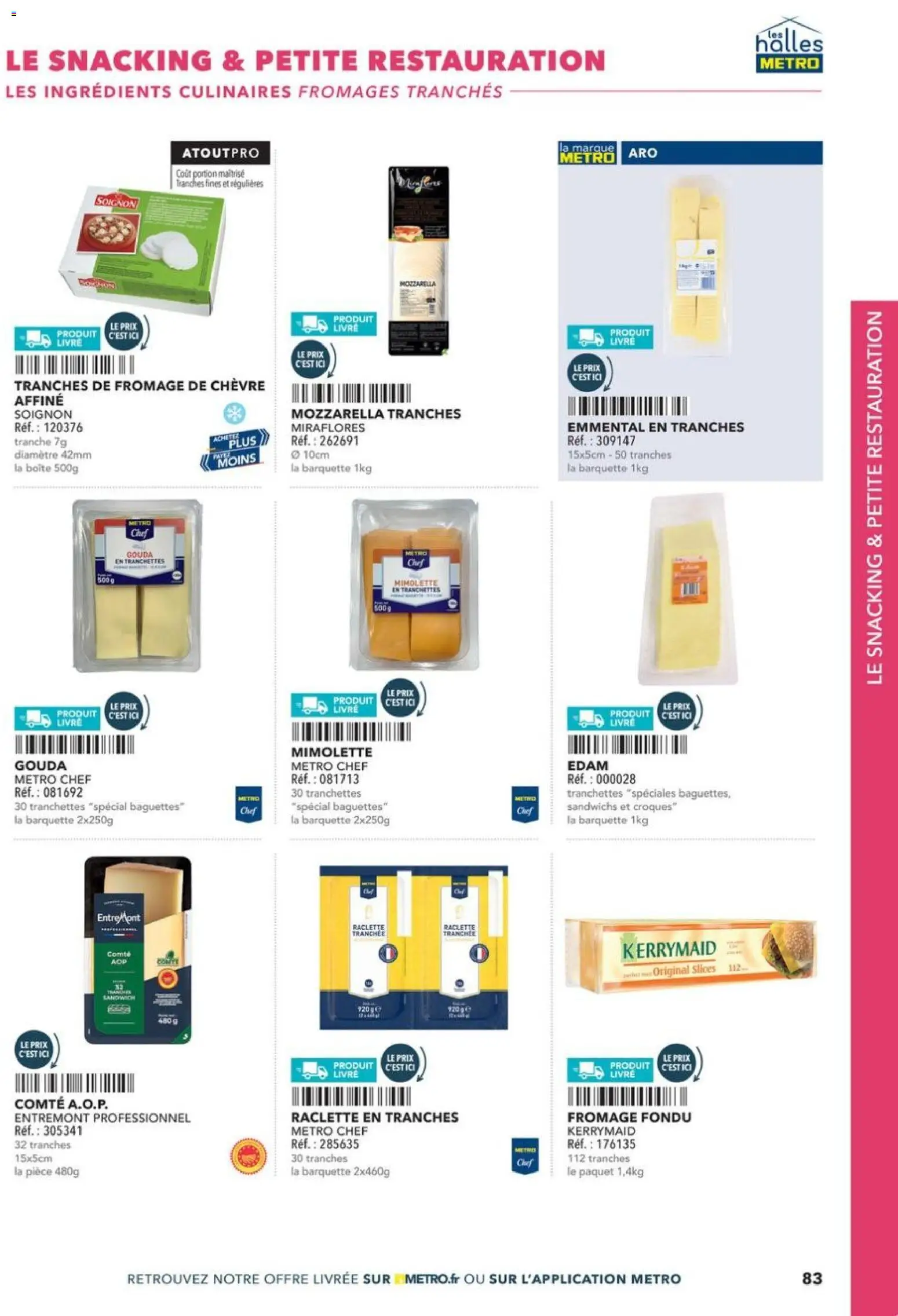 {H1} | Page: 83 | Produits: Sandwich, Fromage, Livre, Gouda