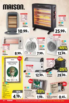 Katalog Plodine - Pregled kataloga iz trgovine Plodine, vrijedi od 02.01.2026 | Stranica: 30 | Proizvodi: Usisavač, Kocke za potpalu, Peleti, Termostat