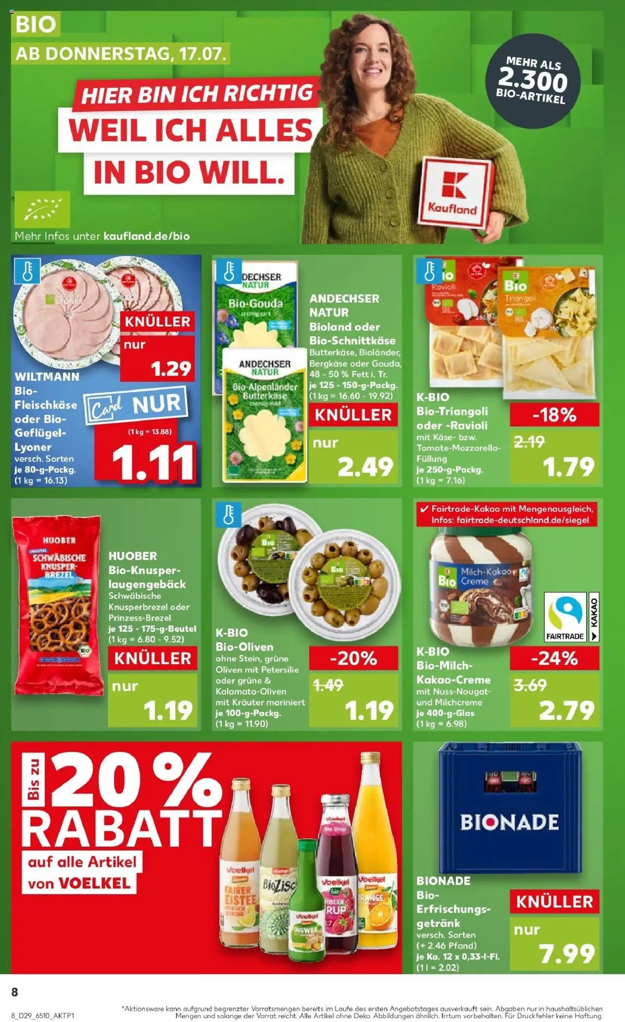 Kaufland prospekt Bergkamen	 - gültig ab dem 21.07.2025 | Seite: 21 | Produkte: Käse, Bionade, Sirup, Petersilie