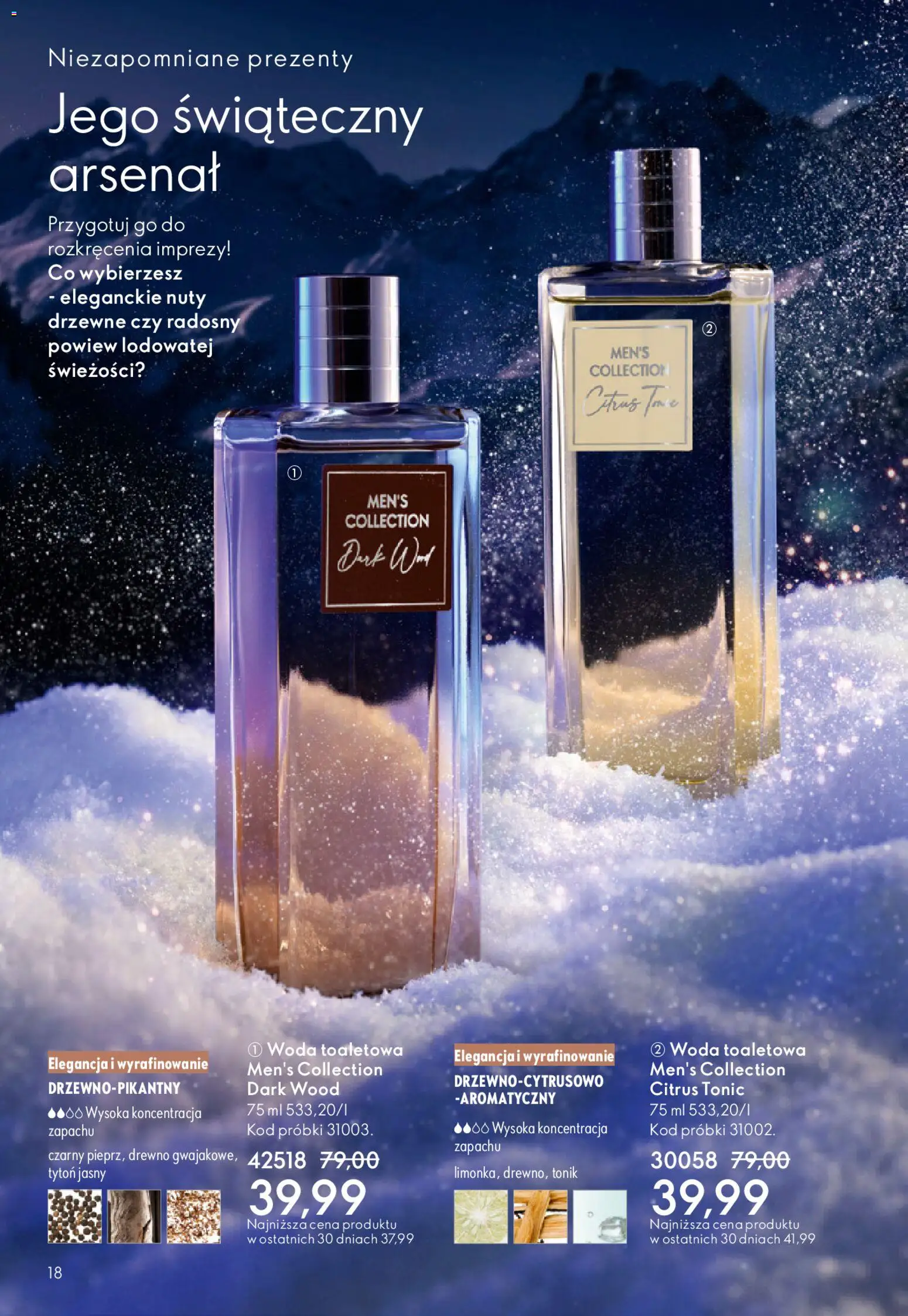 Oriflame Katalog 17 2025 od 03.12.2025 | Strona: 18 | Produkty: Woda toaletowa, Woda, Tonik