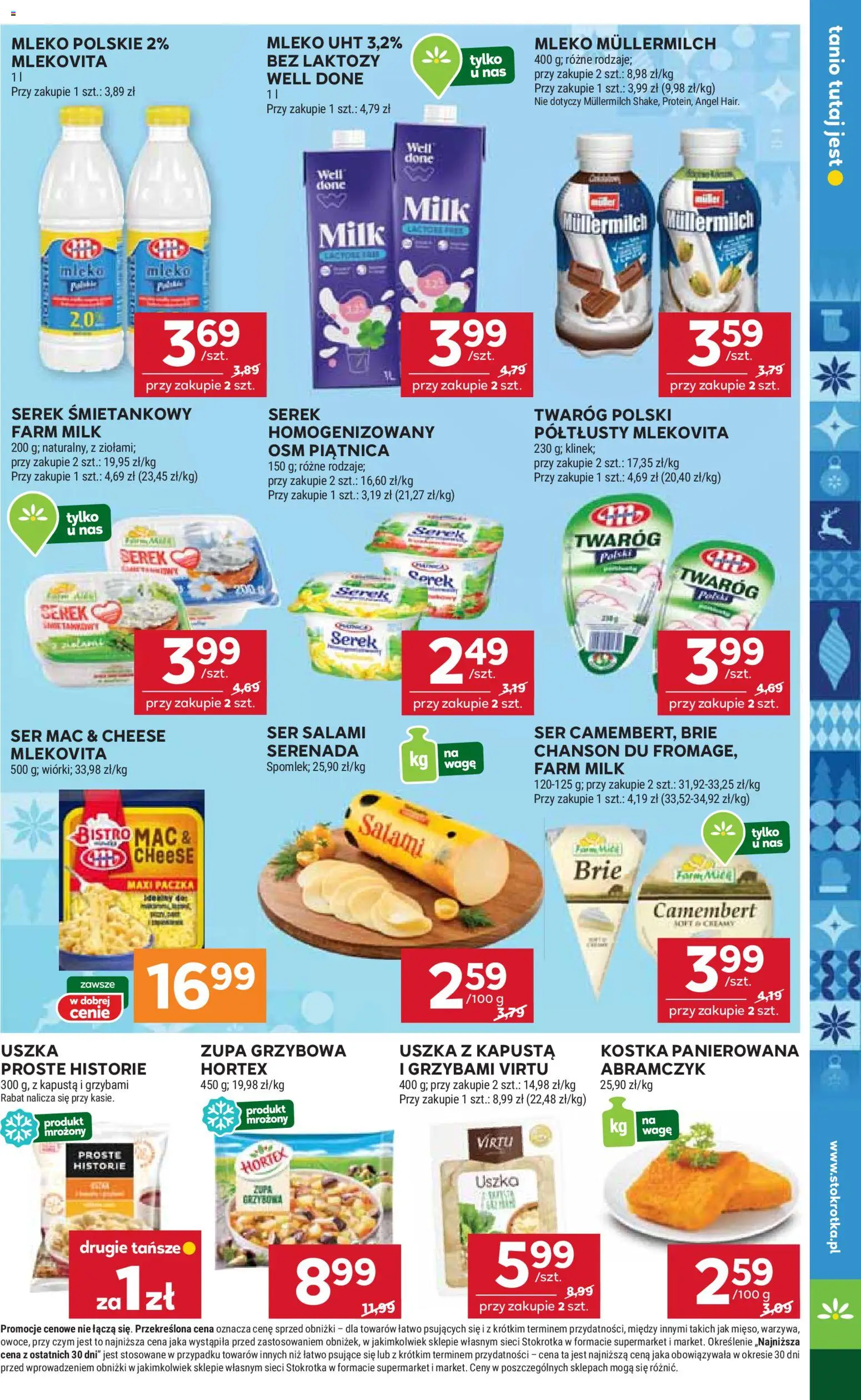 Stokrotka Gazetka - Market od 11.12.2025 | Strona: 9 | Produkty: Kapusta, Mleka, Camembert, Zupa