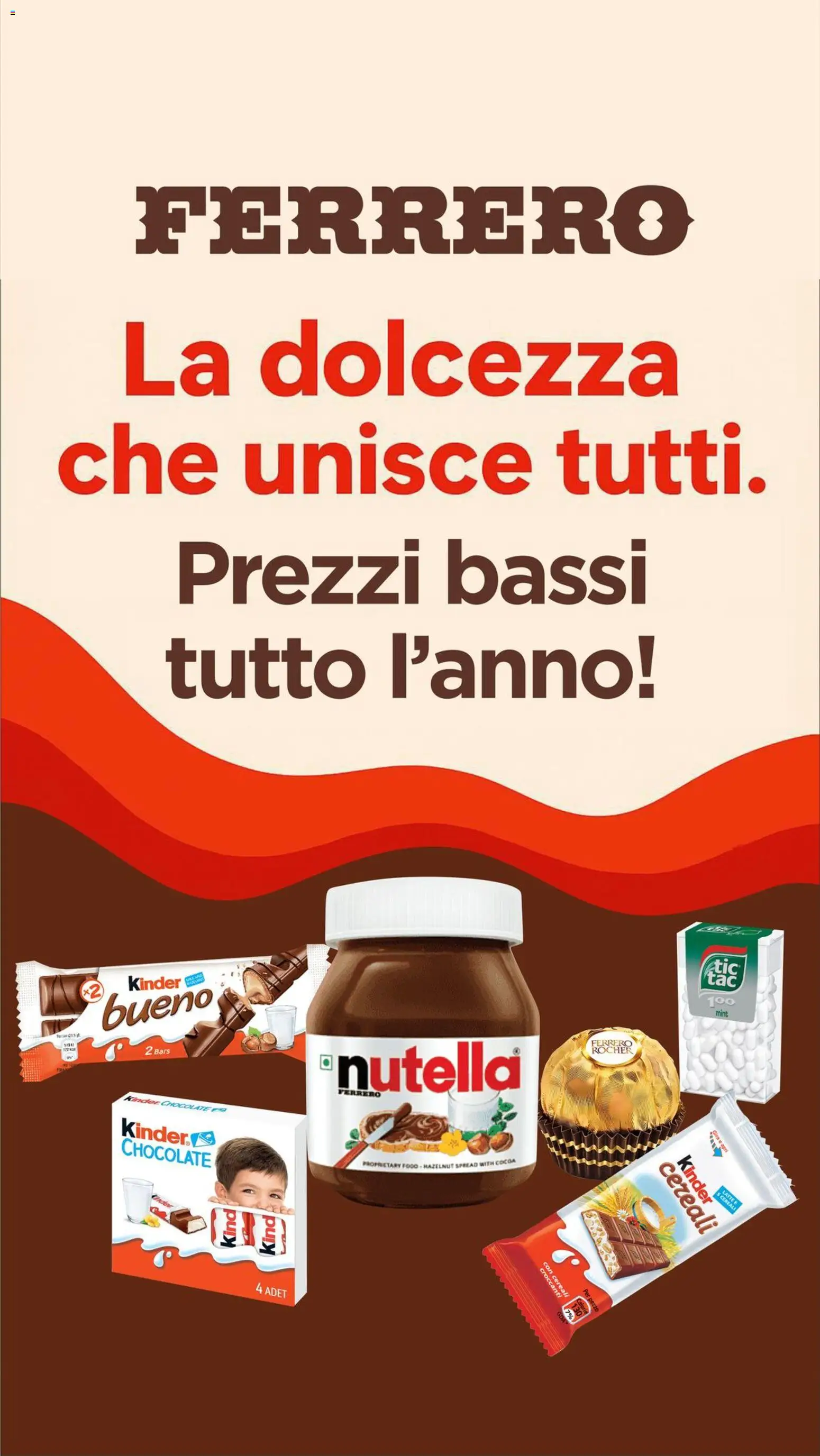 Volantino Primo Prezzo del 20.01.2026 | Pagina: 1 | Prodotti: Cereali, Nutella