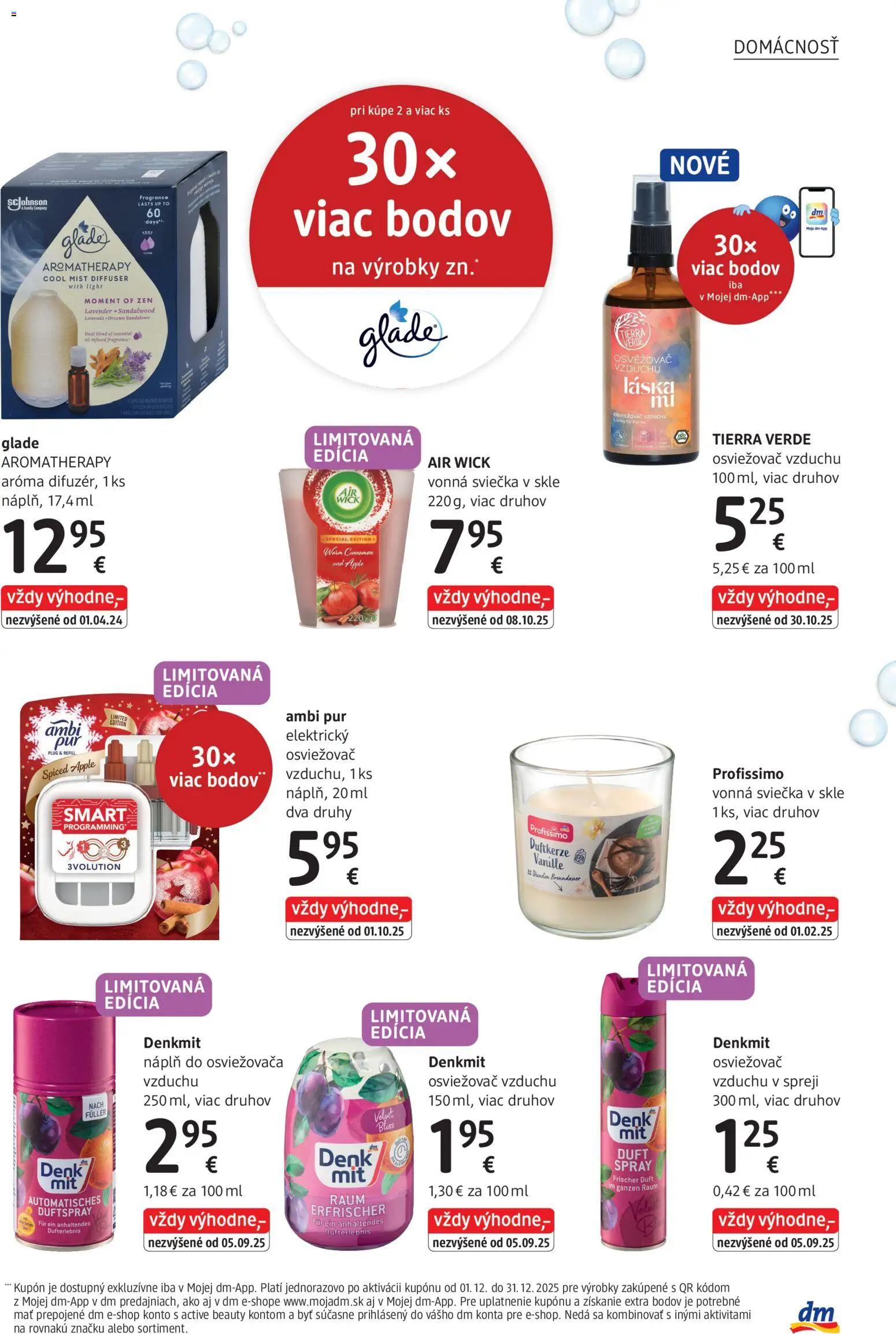 Nové dm drogerie akcie – leták je platný od 01.12.2025 | Strana: 31 | Produkty: Osviežovač vzduchu, Apple, Air Wick