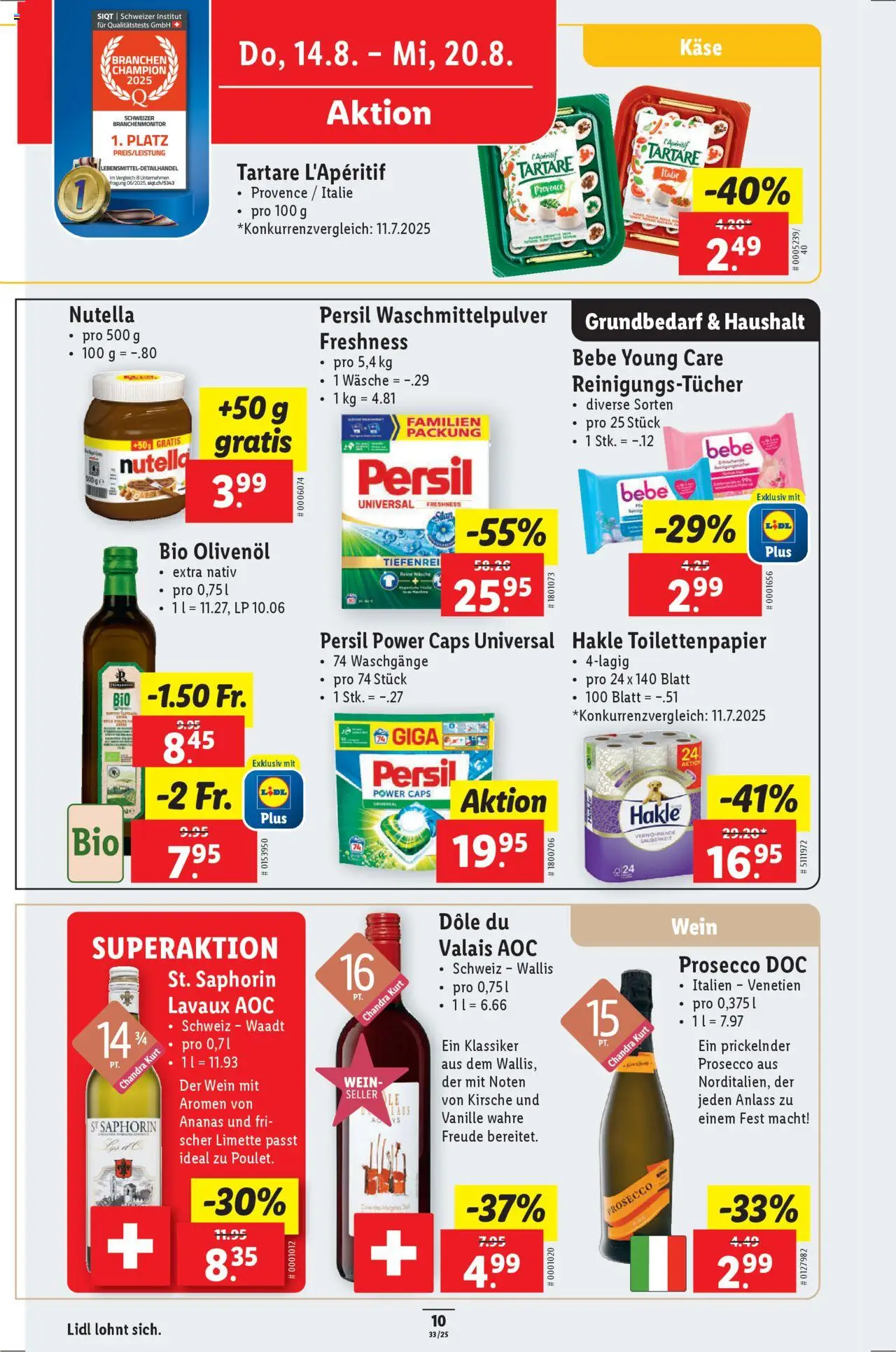 Lidl Aktionen ab 14.08.2025 | Seite: 12 | Produkte: Spabad, Käse, Wein, Limette