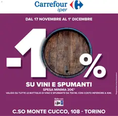 Anteprima del volantino Carrefour Iper - Torino catalogo valido a partire dal 17.11.2025