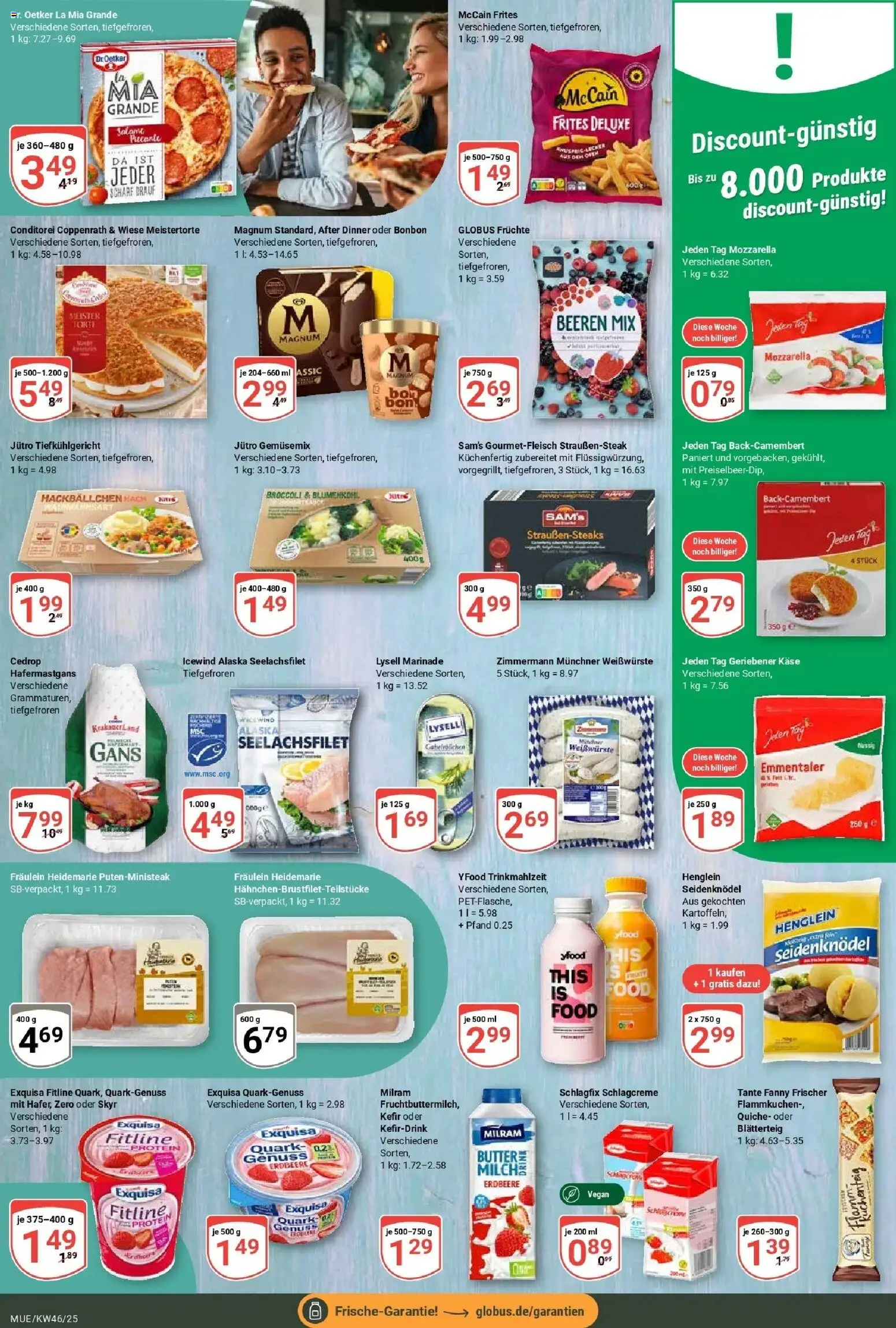 Globus prospekt Mühldorf	 – gültig ab 10.11.2025 | Seite: 10 | Produkte: Kefir, Quark, Exquisa, Blumenkohl