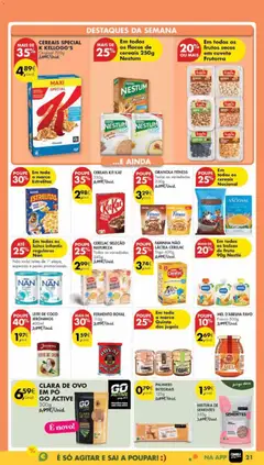 Pré-visualização Pingo Doce Poupe Esta Semana Madeira válido de 03.02.2026 | Página: 21 | Produtos: Nestlé, Chocolate, Mel, Flocos