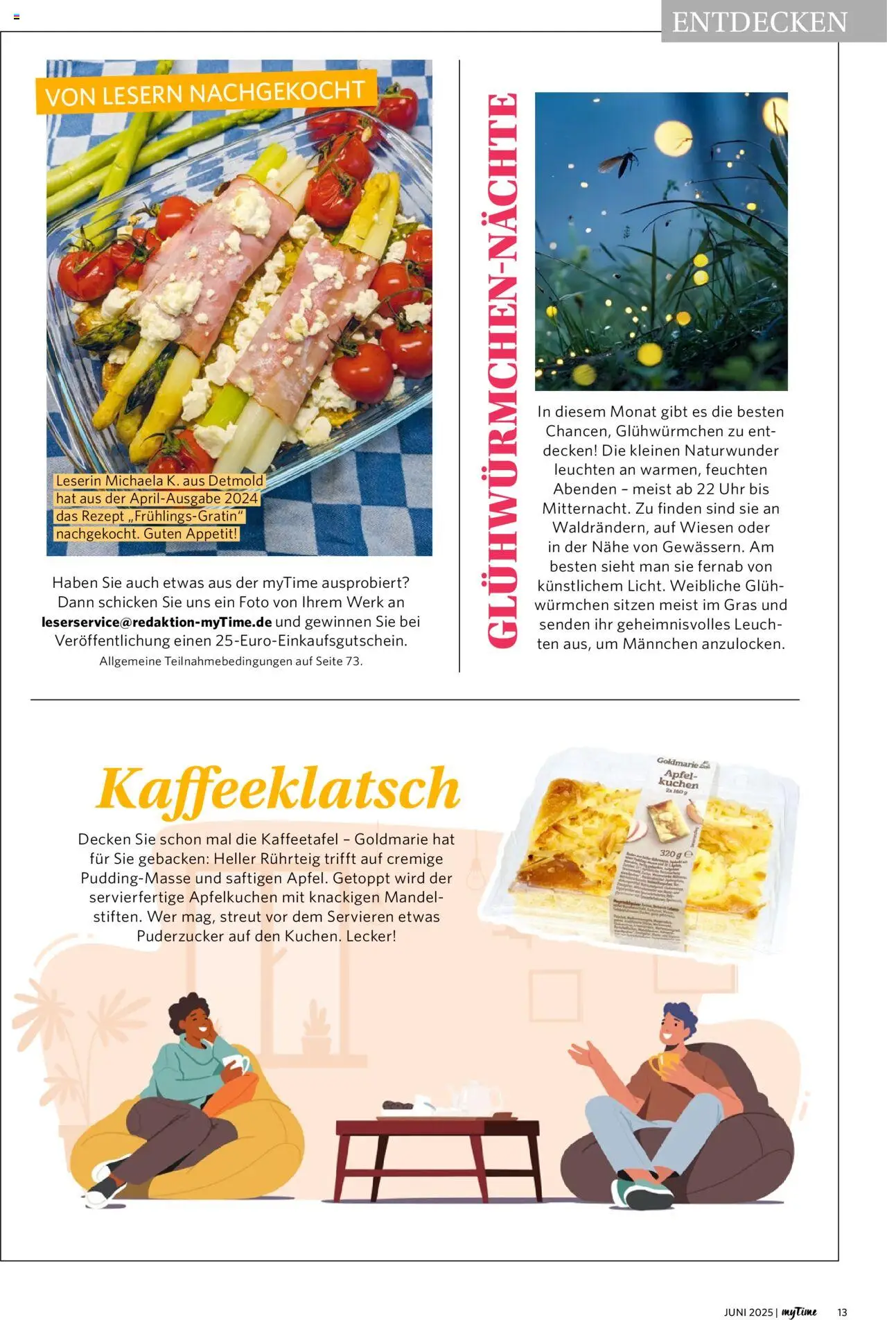 Combi - myTime Juni 2025 - gültig ab dem 01.06.2025 | Seite: 13 | Produkte: Äpfel, Apple, Kuchen, Uhr