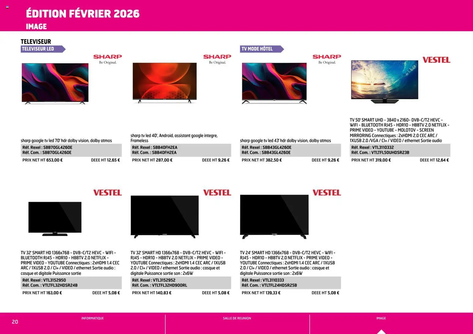 {H1} | Page: 20 | Produits: Vidéo, Audio, Televiseur, TV led