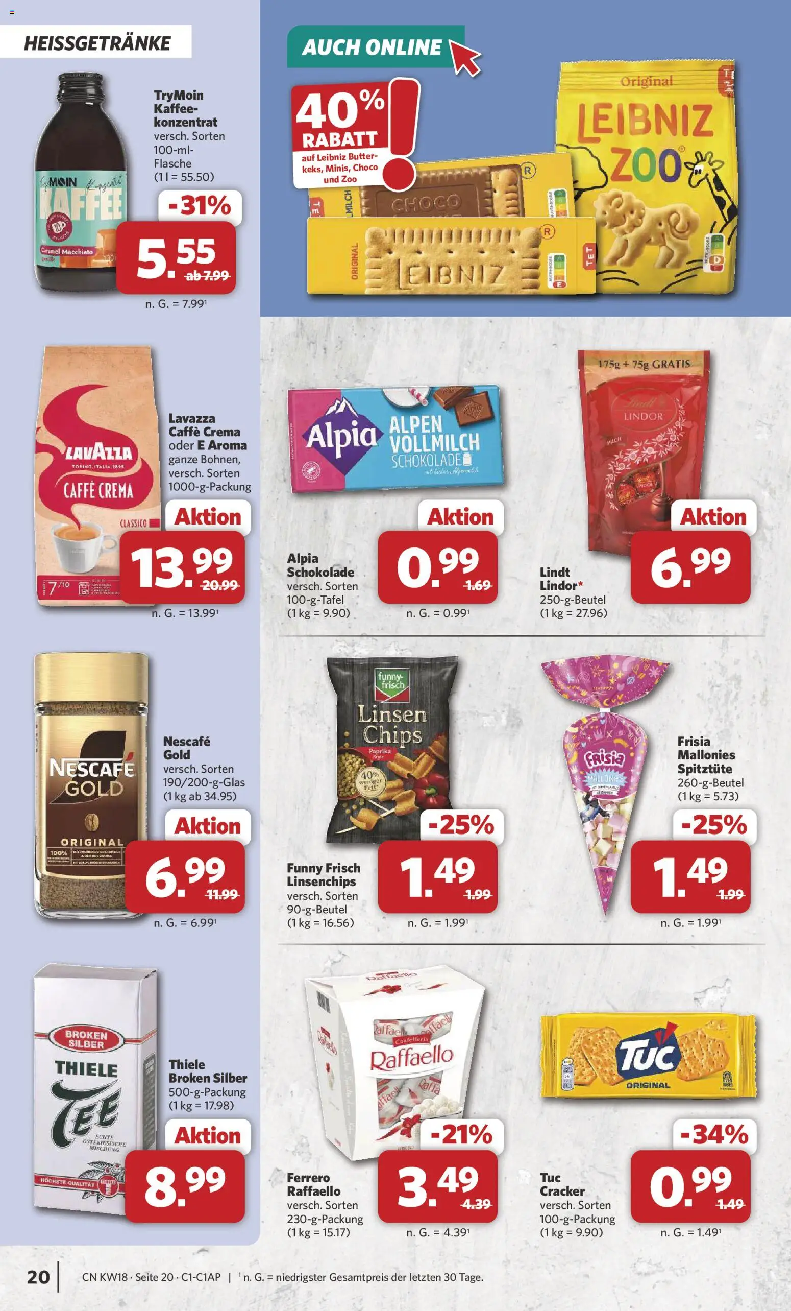 Combi Prospekt 	 – gültig ab 27.04.2026 | Seite: 20 | Produkte: Nescafe, Kaffee, Schokolade, Chips