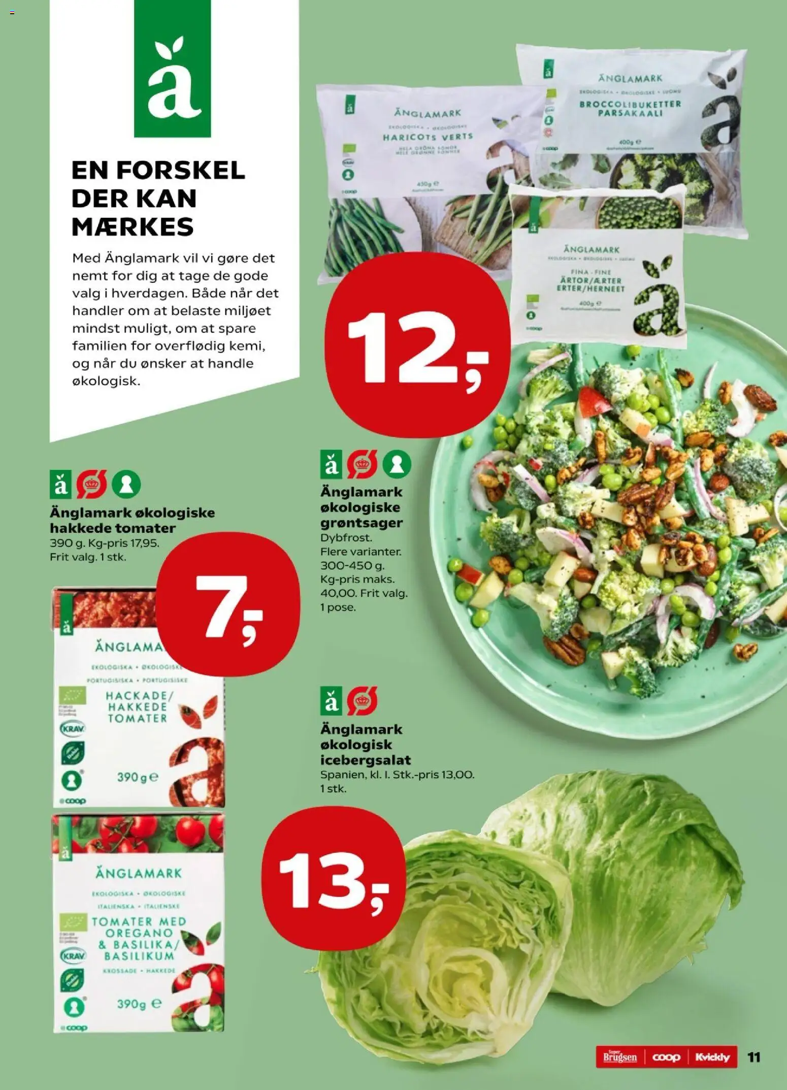 Kvickly tilbudsavis – gyldig fra 01.01.2026 | Side: 12 | Produkter: Tomater, Oregano, Icebergsalat, Basilikum