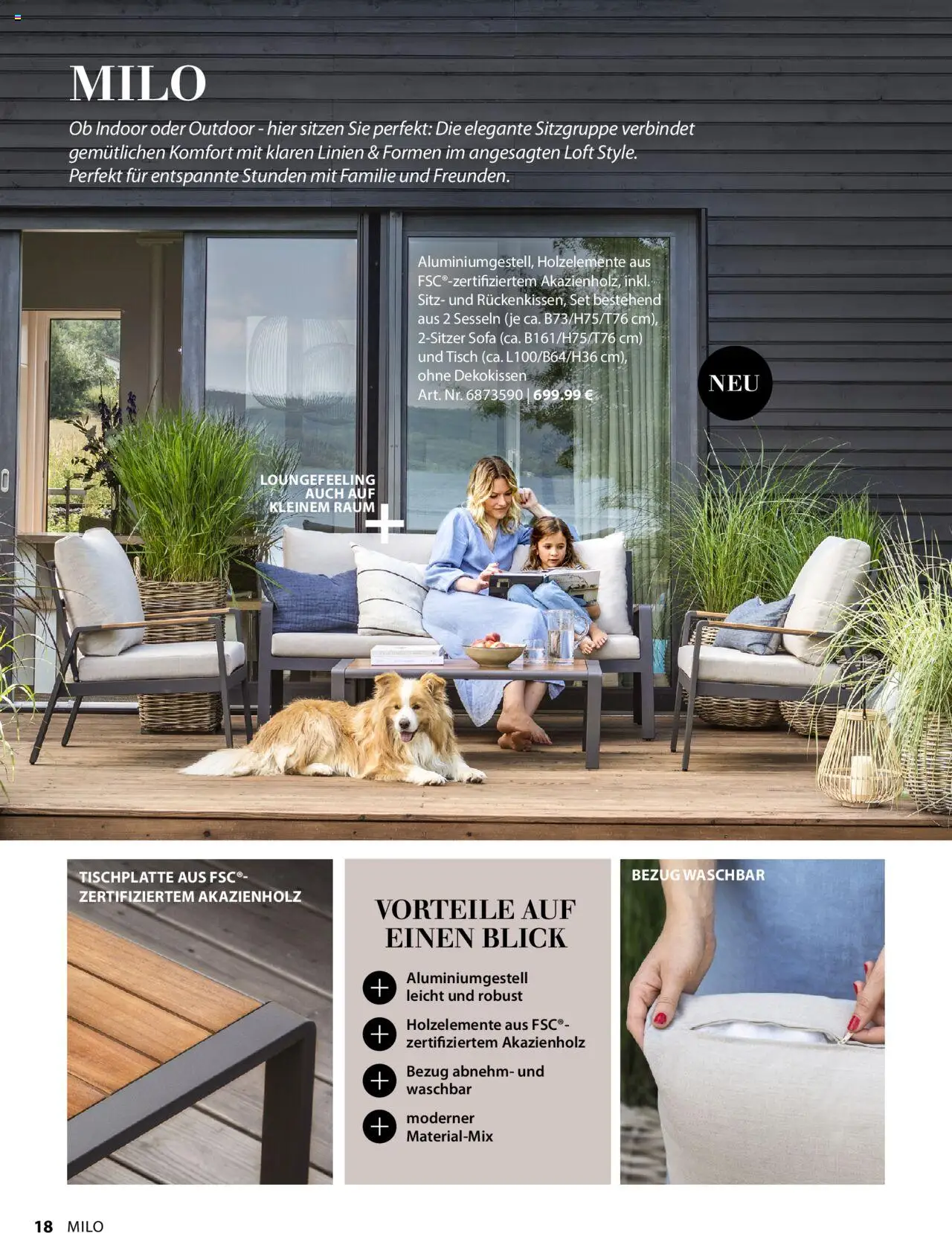 Dehner Gartenmöbel Trends 2025 gültig ab 20.01.2025 | Seite: 18 | Produkte: Sofa, Tisch