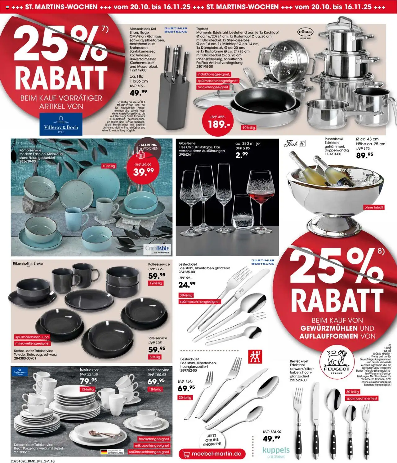 Möbel Martin St. Martins-Wochen – gültig ab 20.10.2025 | Seite: 10 | Produkte: Kaffee