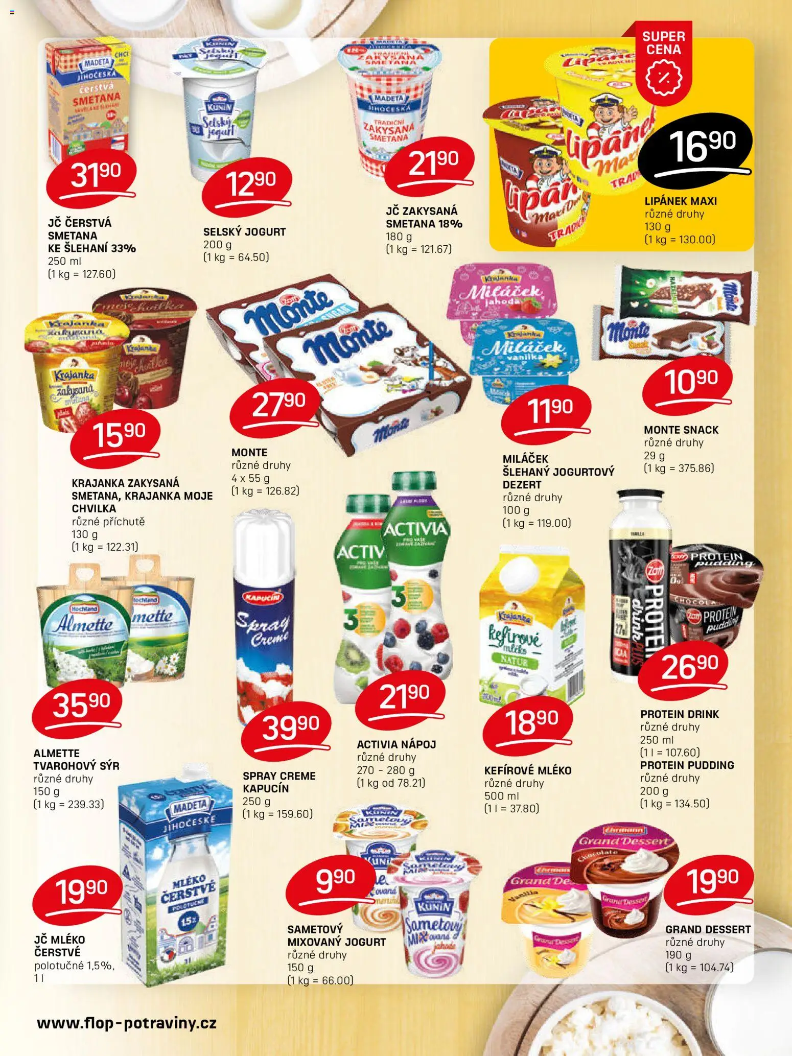 Flop leták od 14.01.2026 | Strana: 5 | Produkty: Sýr, Jogurt, Protein pudding, Protein drink