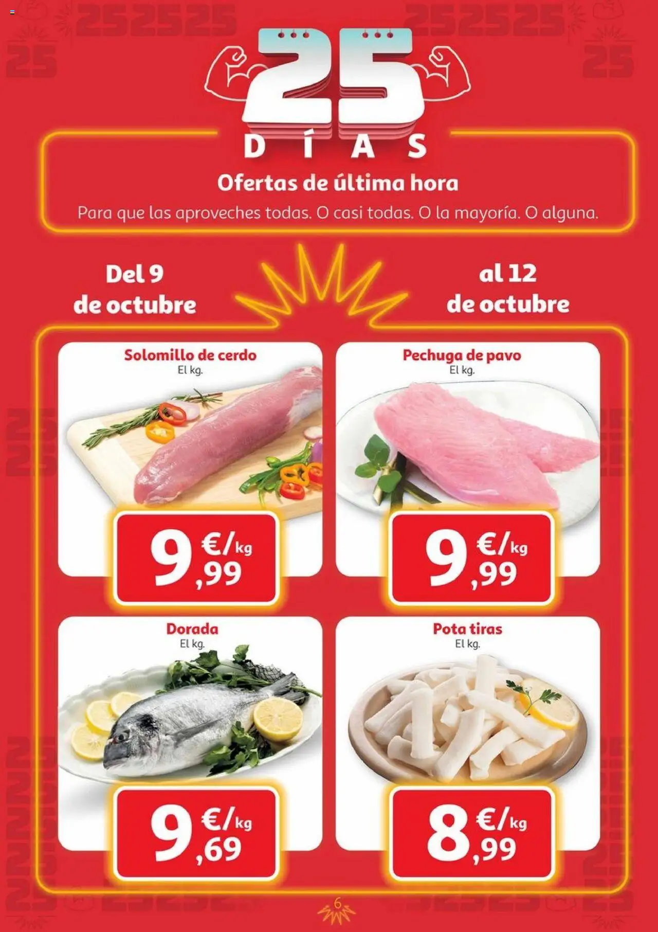 Alcampo - Canarias │ válido desde el 09.10.2025 | Página: 6 | Productos: Solomillo de cerdo, Cerdo