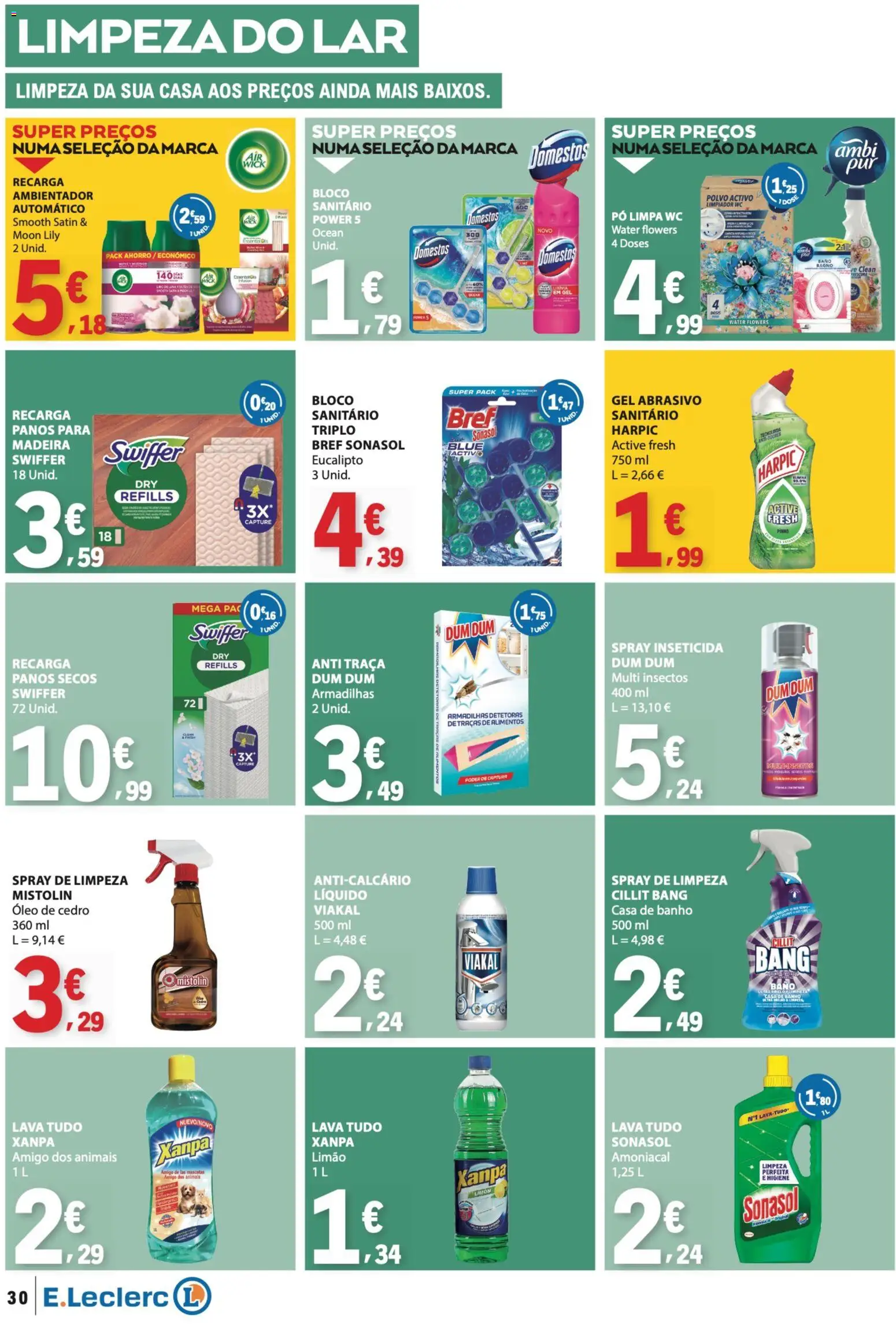 E.Leclerc folheto │ válido de 23.04.2026 | Página: 30 | Produtos: Casa de banho, Banho, Óleo, Pá