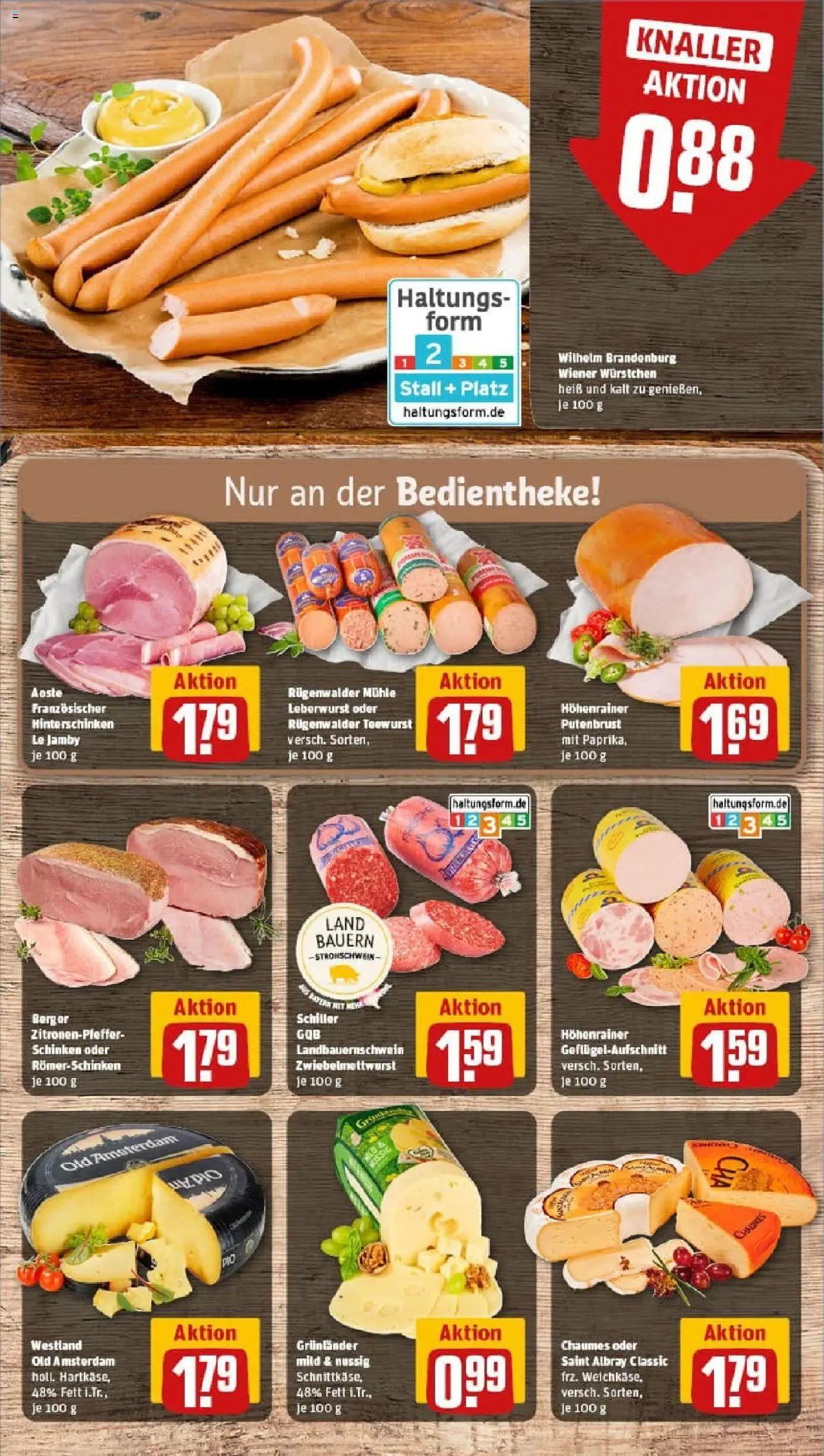 Rewe prospekt Würzburg/Zellerau	 – gültig ab 13.10.2025 | Seite: 9 | Produkte: Mühle, Wiener wurstchen, Grunlander, Schinken