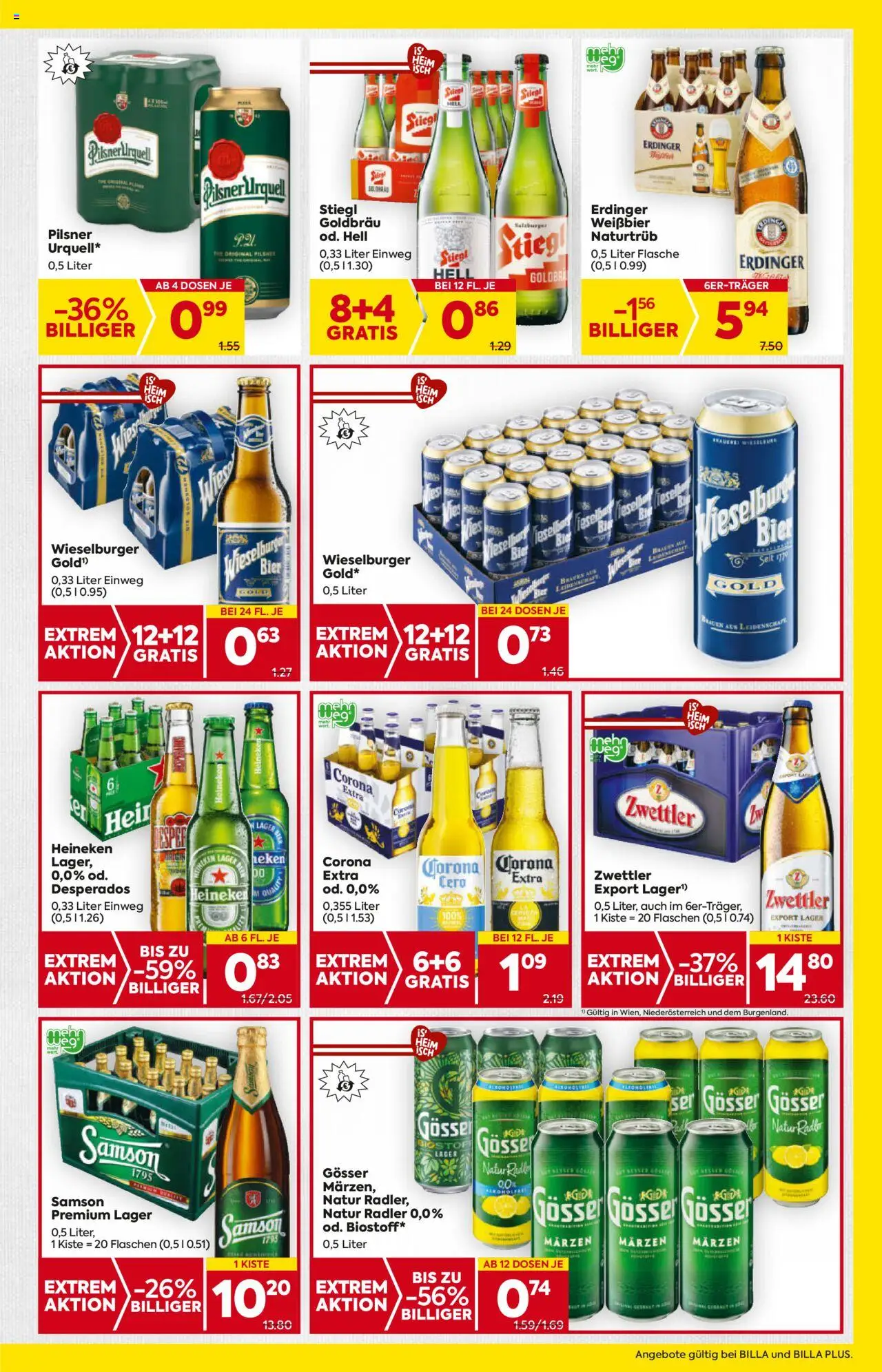 Billa AT akciós ujság - amely érvényes a következő dátumtól: 24.07.2025 | Oldal: 13 | Termékek: Rádió, Radler, Pilsner urquell, Gösser