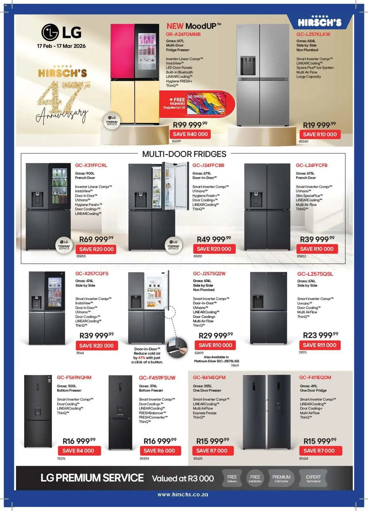 New Hirsch's catalogue – valid from 17.02.2026 | Page: 7 | Products: Freezer, Fridge