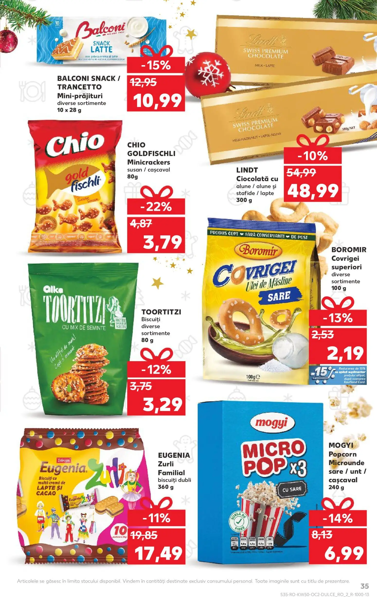 Noul catalog Kaufland – valabil de la 10.12.2025 | Pagină: 35 | Produse: Alune, Covrigei, Cremă, Cacao