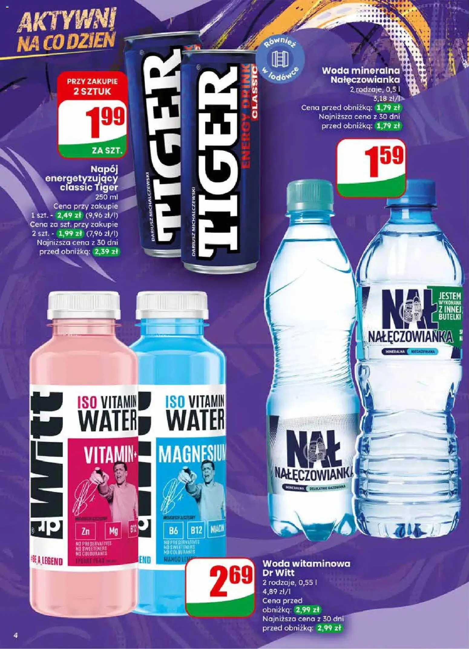 Dino Gazetka od 25.02.2026 | Strona: 4 | Produkty: Woda mineralna Nałęczowianka, Woda
