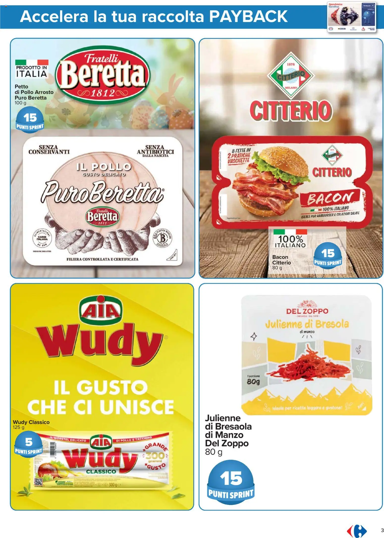 Volantino Carrefour del 24.03.2026 | Pagina: 3 | Prodotti: Arrosto, Manzo, Hamburger, Vaschette