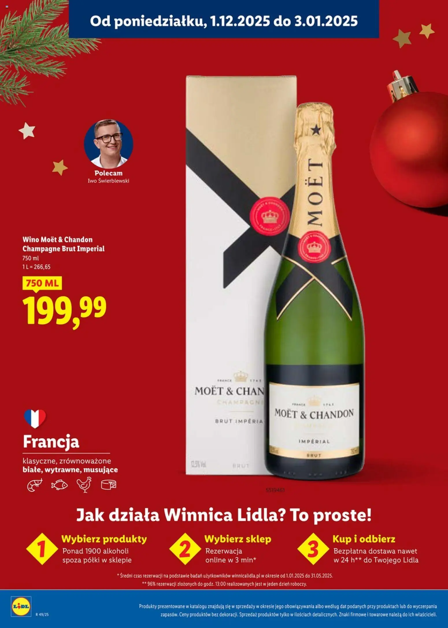 Lidl Katalog alkoholi mocnych i win online od 01.12.2025 | Strona: 4 | Produkty: Moet, Champagne, Wino