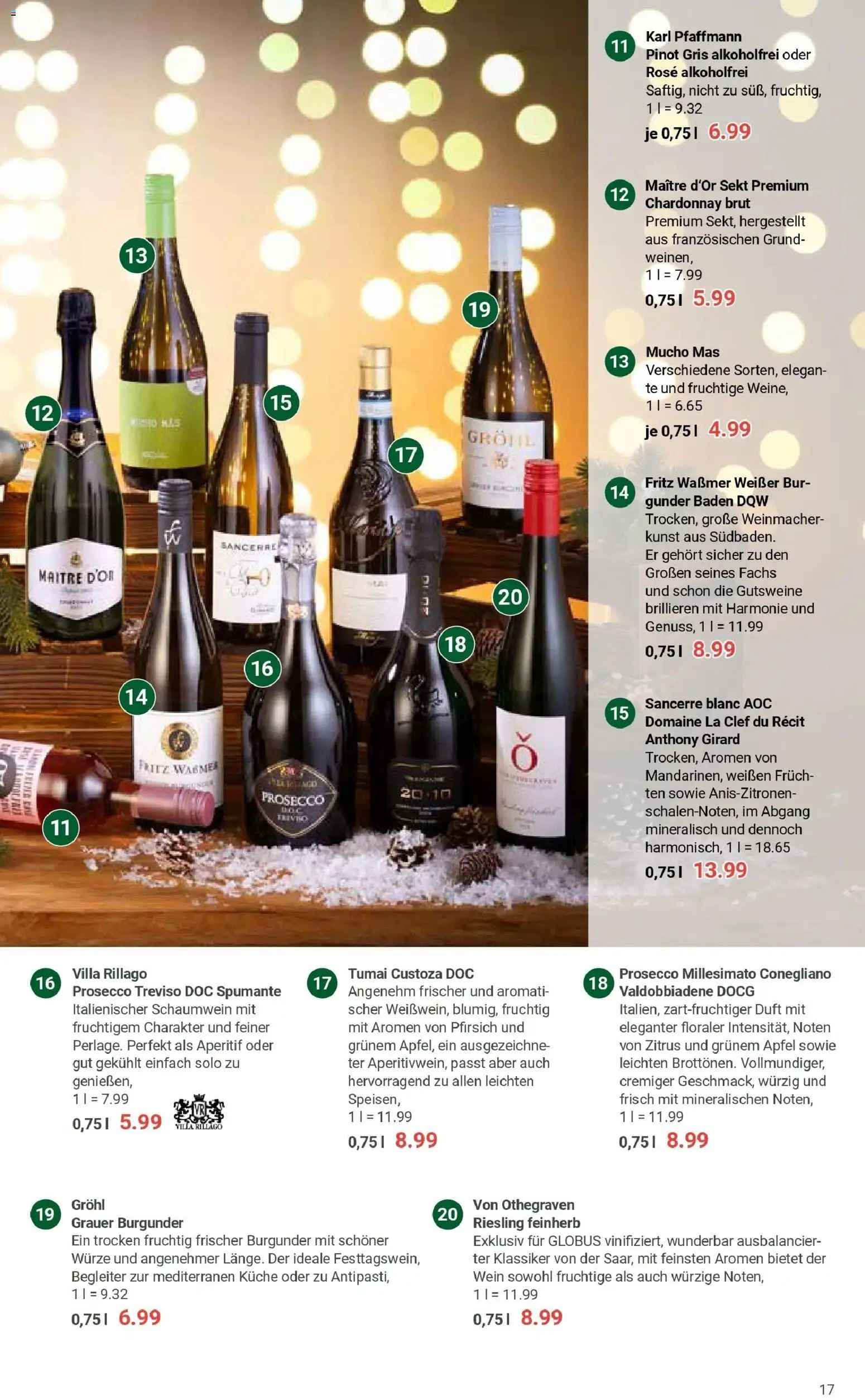 Globus prospekt Mühldorf	 – gültig ab 01.12.2025 | Seite: 17 | Produkte: Küche, Duft, Prosecco, Pfirsich