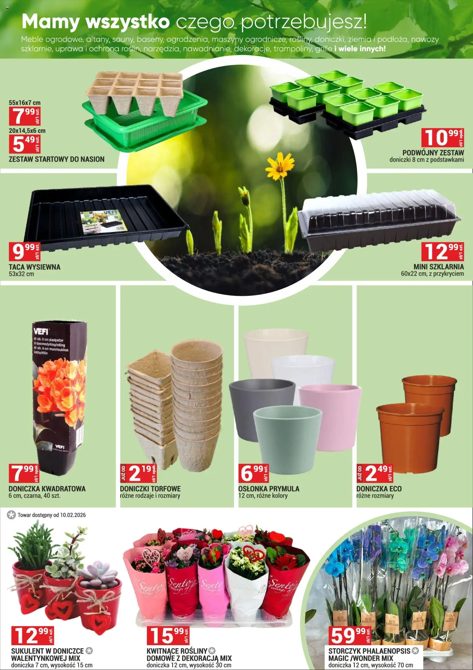 Merkury Market Gazetka od 01.02.2026 | Strona: 39 | Produkty: Ziemia, Rosliny, Doniczki, Storczyk
